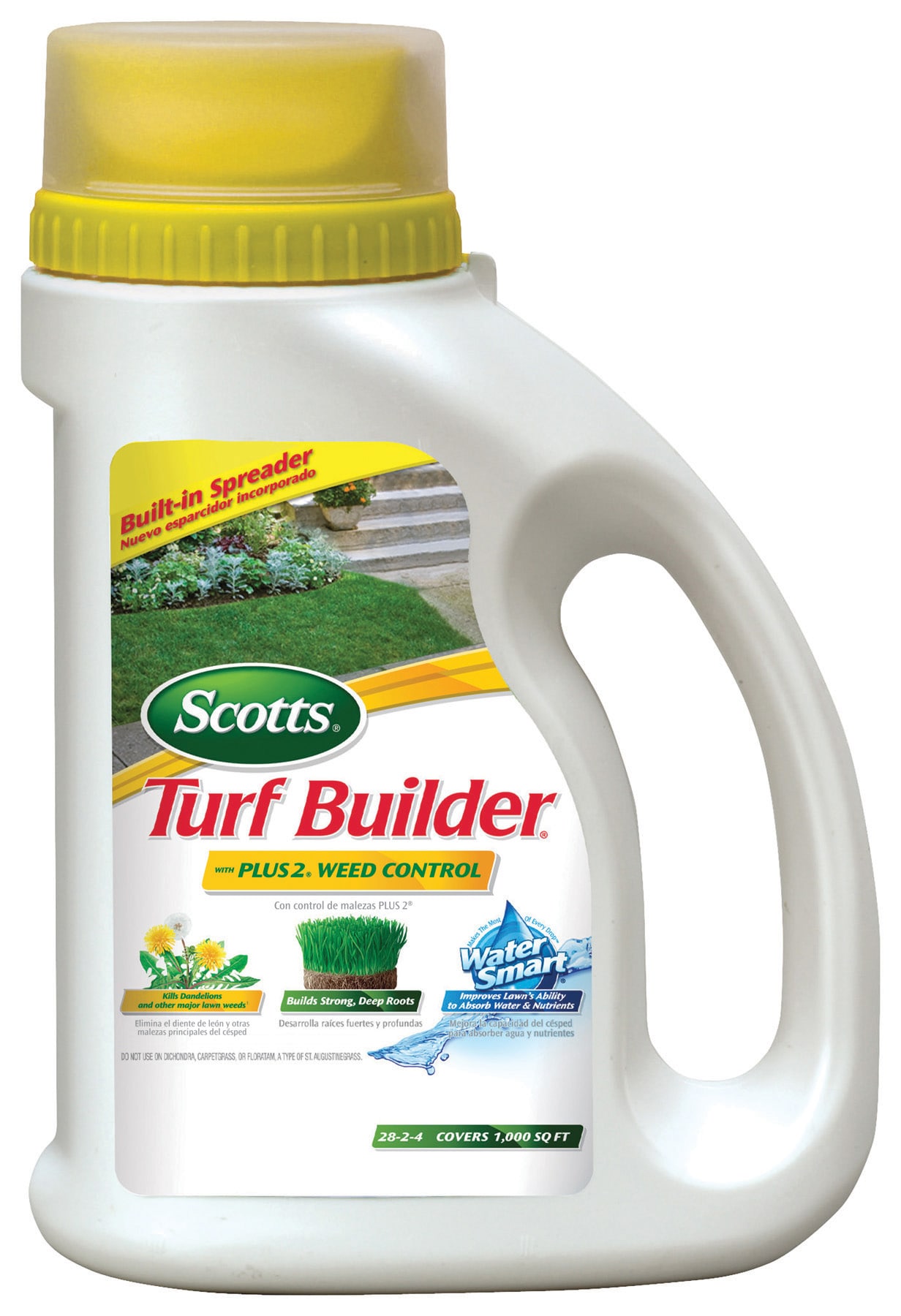 Scotts Turf Builder Plus 2 Weed Control Water Smart 1000-sq Ft 28-2-4 ...