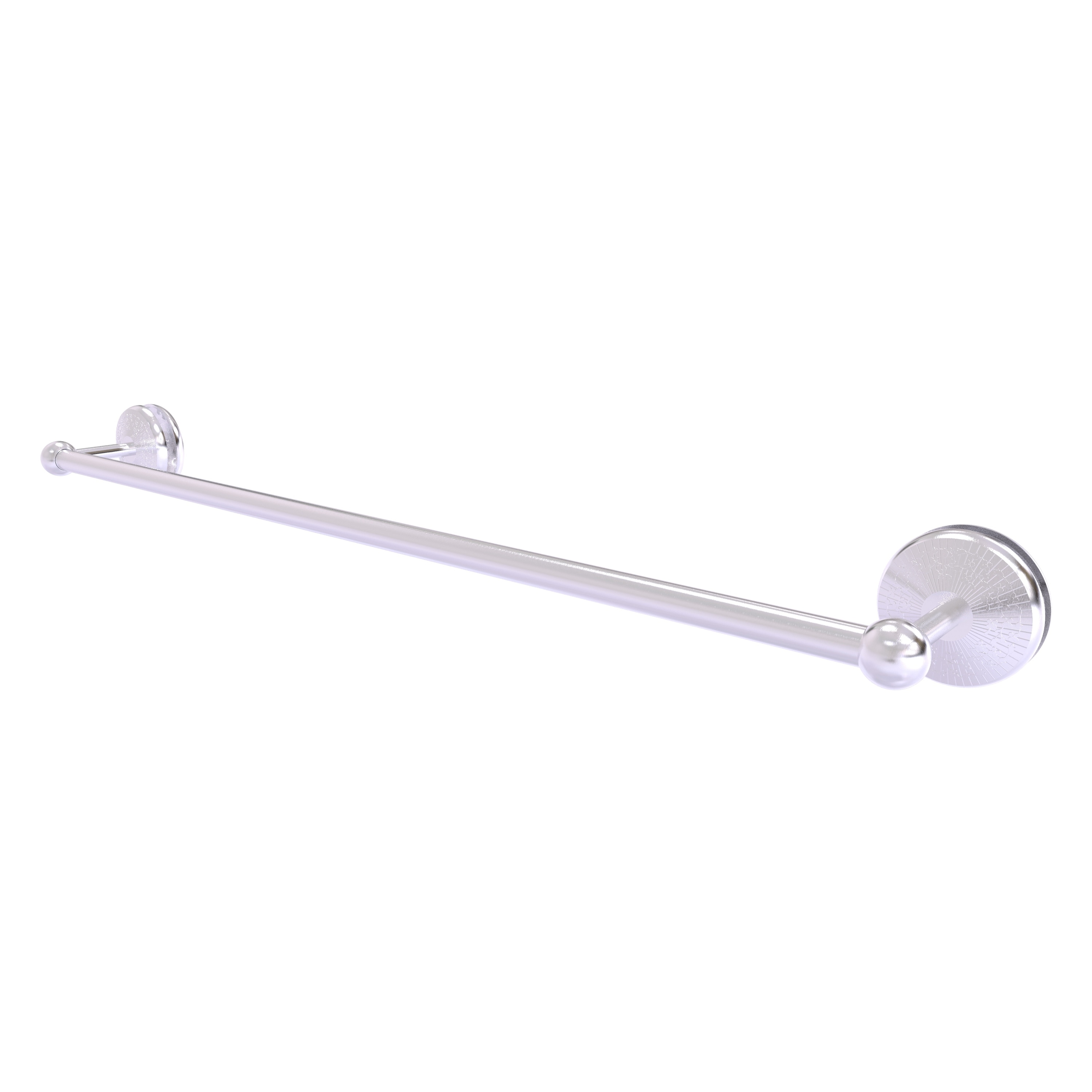 Allied Brass MC-41-SM-30-SCH Monte Carlo 30-in Satin Chrome Wall mount Single Towel Bar