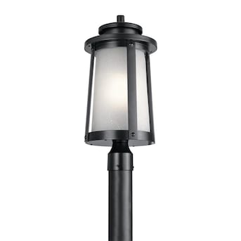 Z-Lite Holbrook 100-Watt 12-in Black Transitional Post Light Z-Lite Holbrook 100-Watt 12-in Black Transitional Post Light