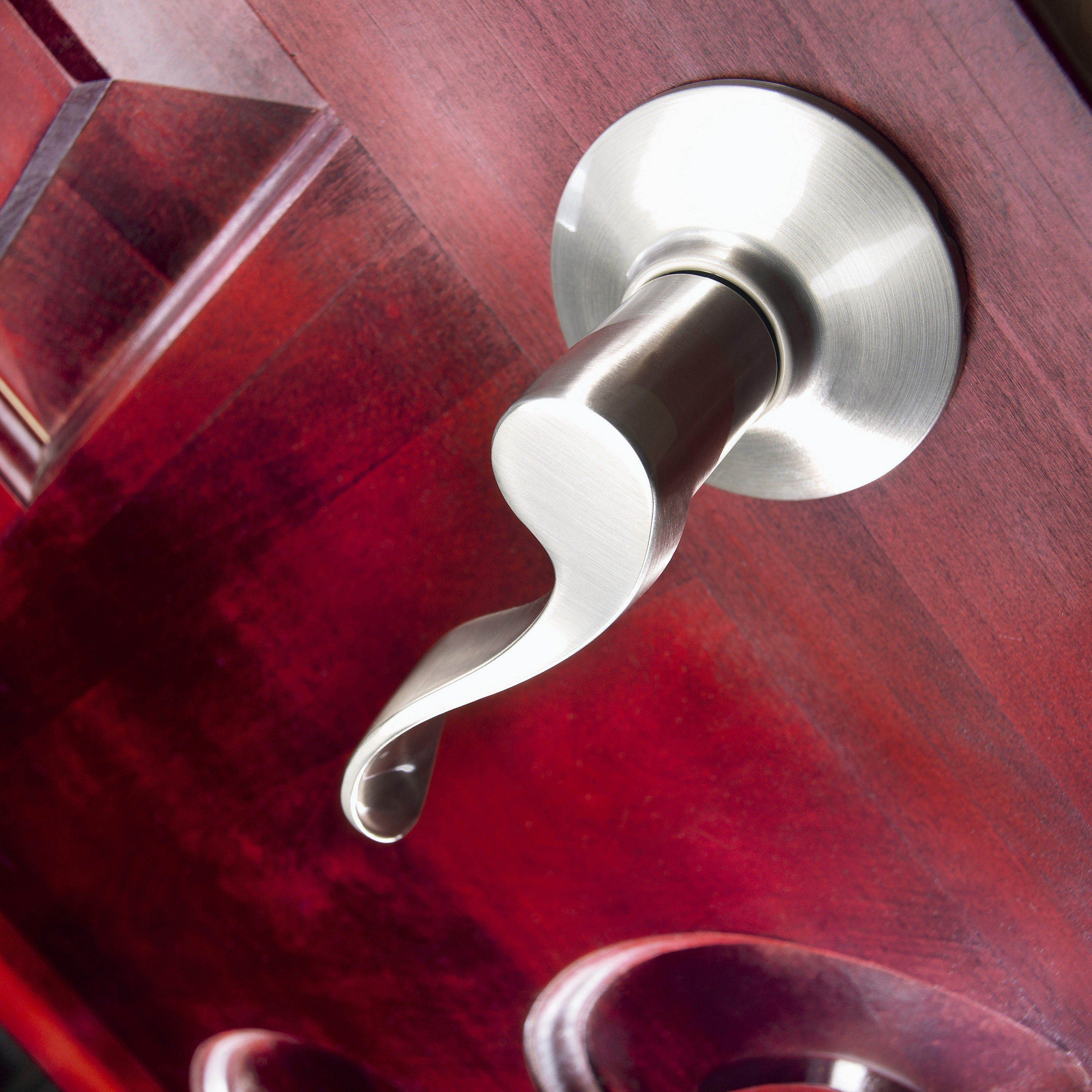 Schlage Accent Satin Brass Interior Hall/Closet Passage Door Handle in the Door  Handles department at