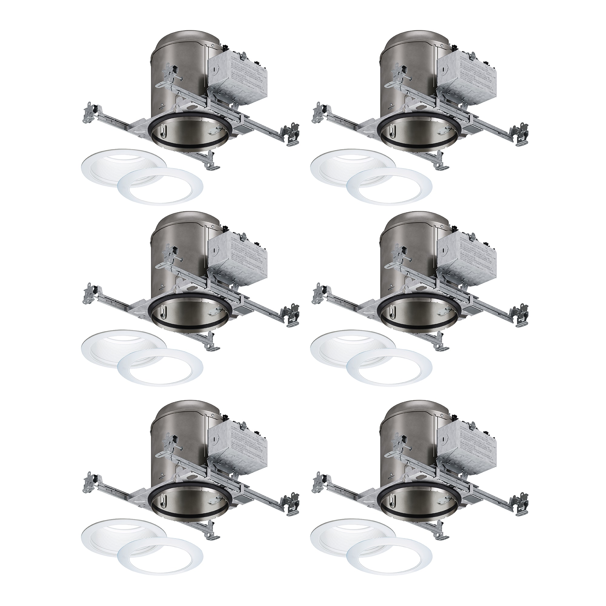 HALO 6 -Pack New construction Airtight IC 6-in LED Recessed Light Housing