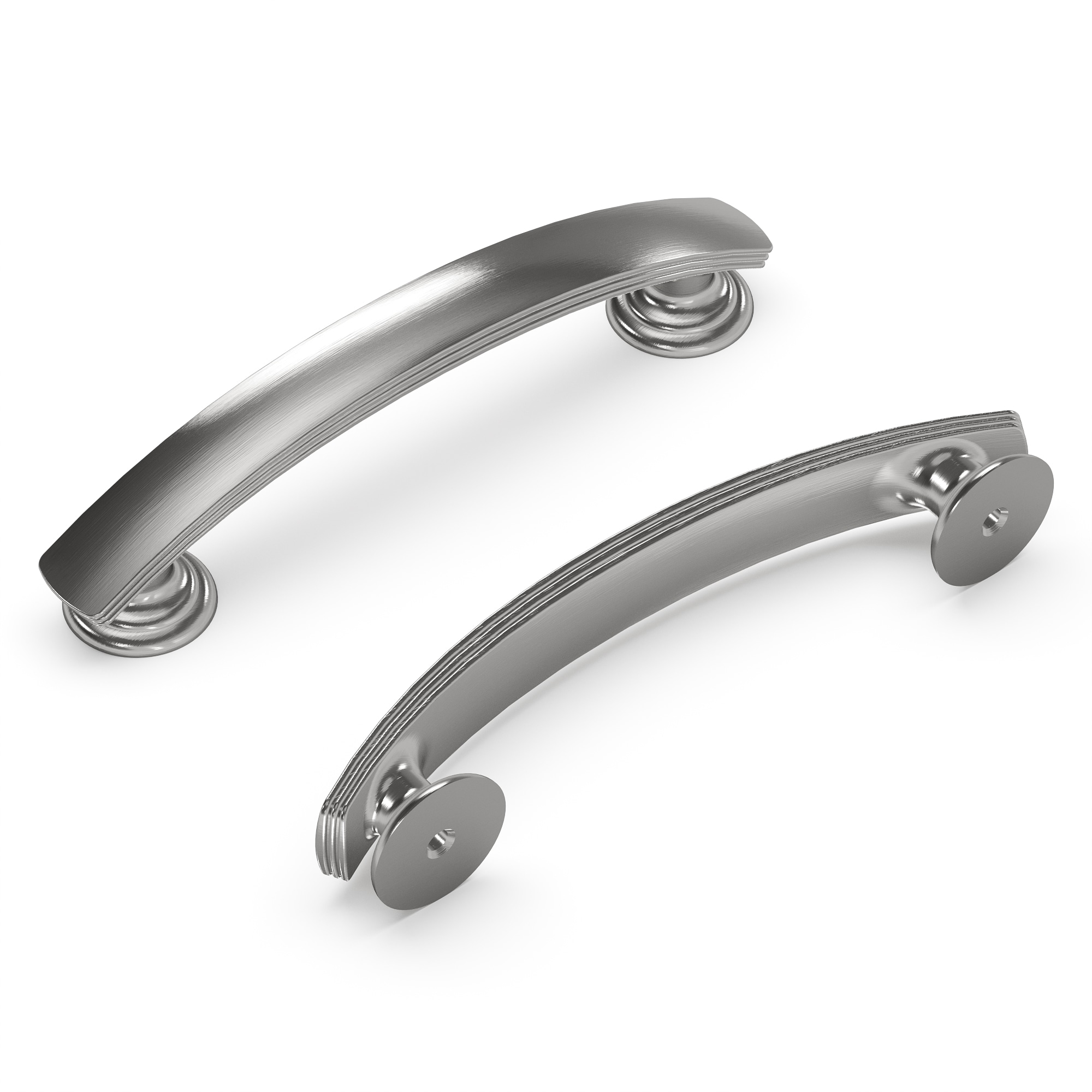 Hickory Hardware P2141-SN-10B American Diner 3-3/4-in , 96mm Center to Center Satin Nickel Arch Handle 10 -Pack