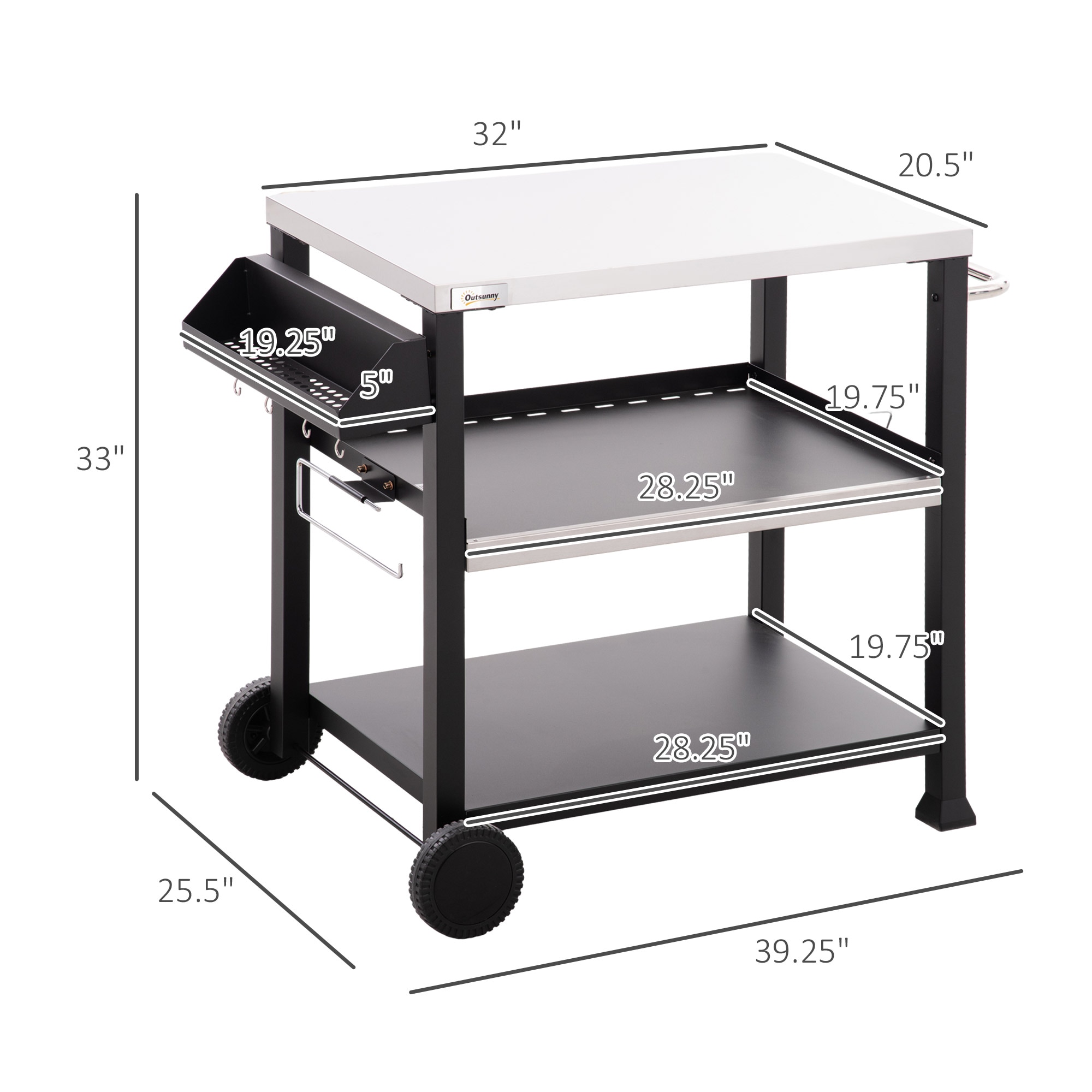 LUXEYARD DS-Y-W2225-P174292 Grill-Carts-Grill-Stands - View #3