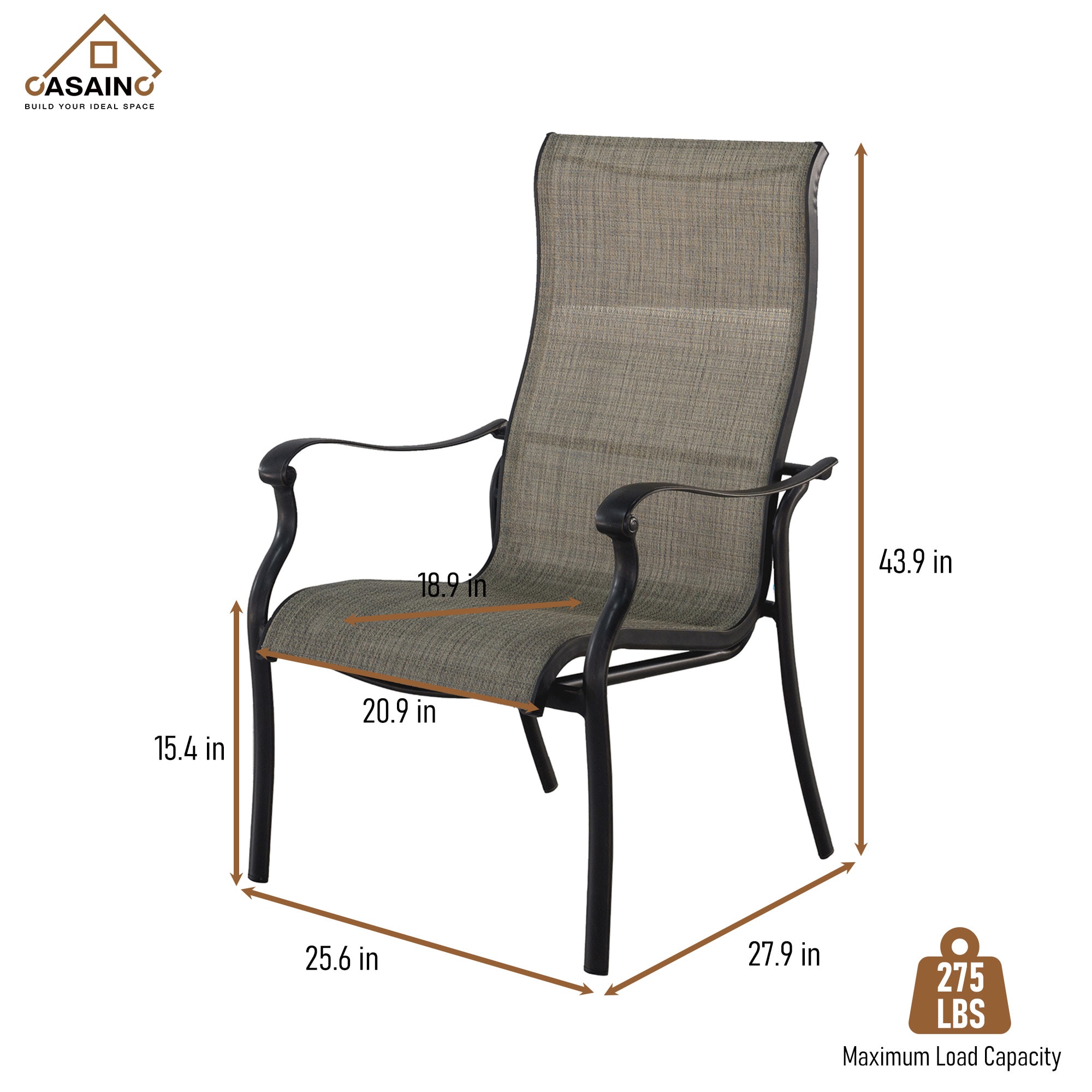 CASAINC CA-IVY209-ST Patio-Dining-Sets - View #9