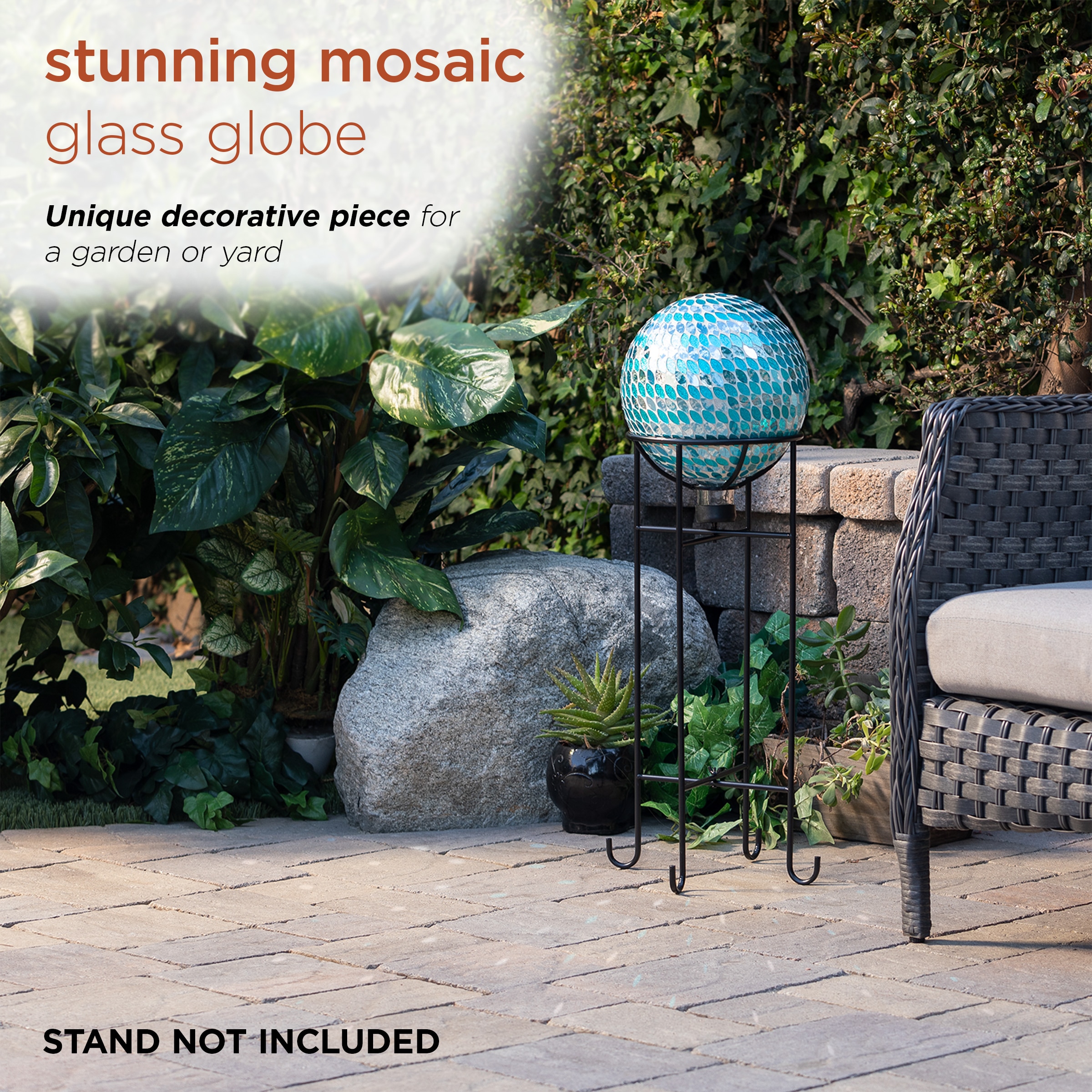 Alpine Corporation HGY428 Gazing-Ball-Stand - View #4