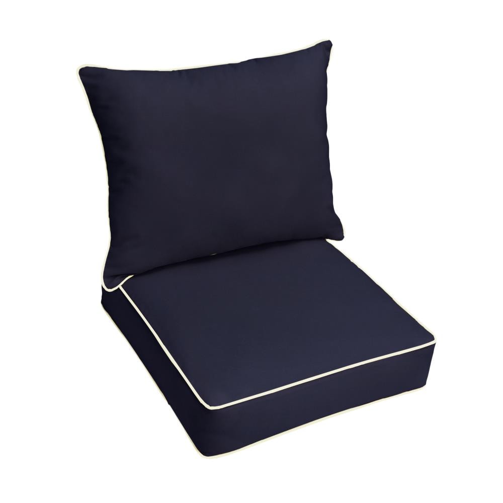 Mozaic Company Sunbrella 25 in x 23 in 2 Piece Canvas Navy