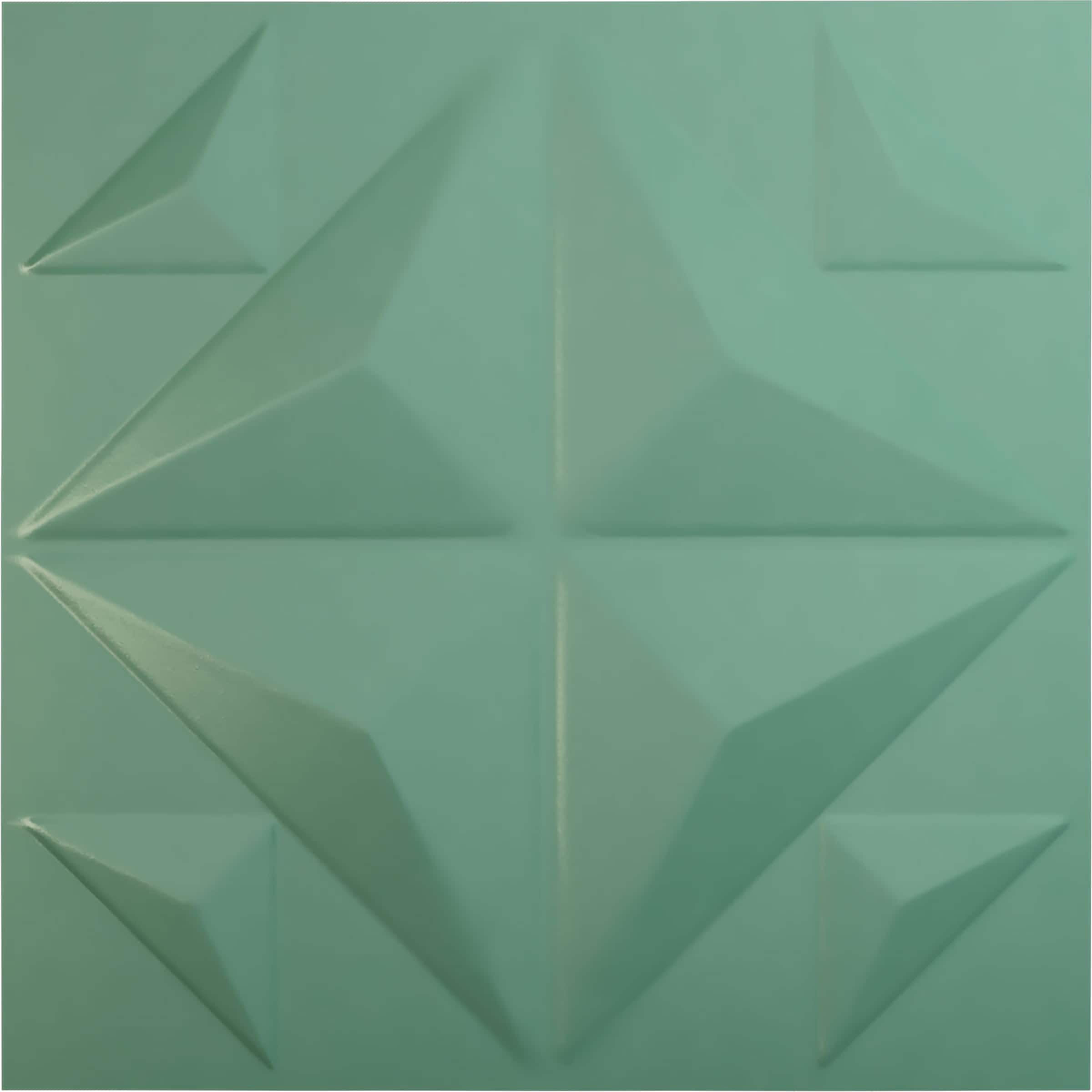 Ekena Millwork WP20X20CRFSM 19-5/8-in x 19-5/8-in Embossed Paintable/Stainable Green PVC Abstract Wall Panel ( 2.67-sq ft )
