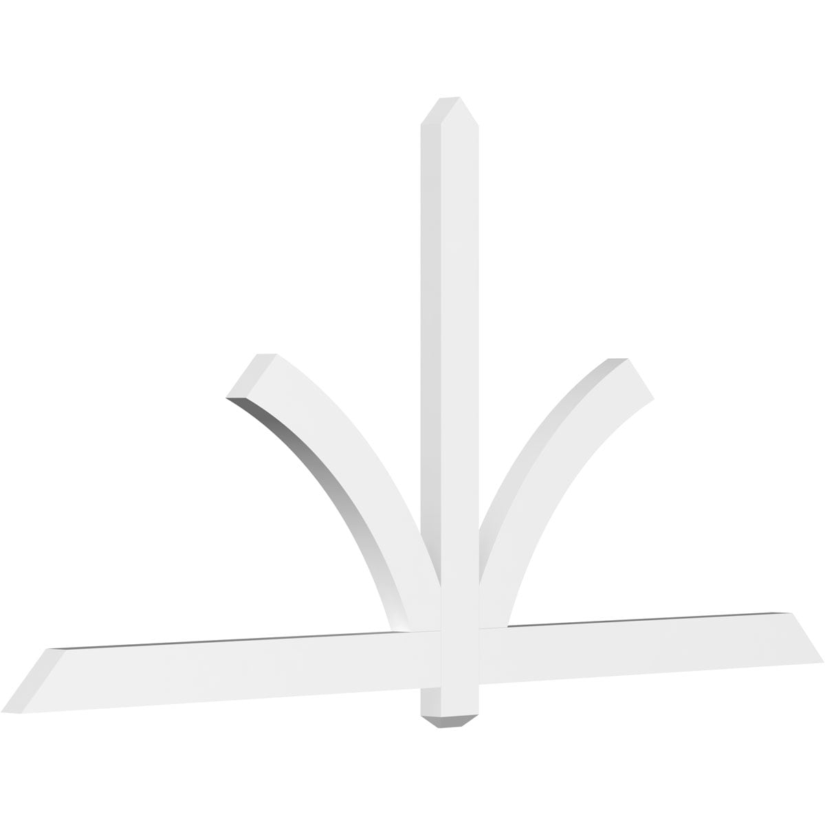 Ekena Millwork GBP084X42X0204RED00 Redmond White PVC Gable bracket