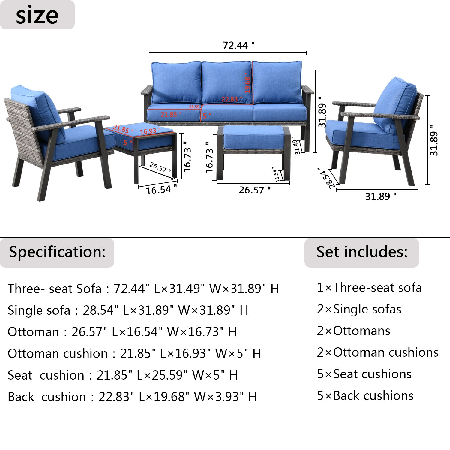 Gardenline 4 piece conversation best sale set review