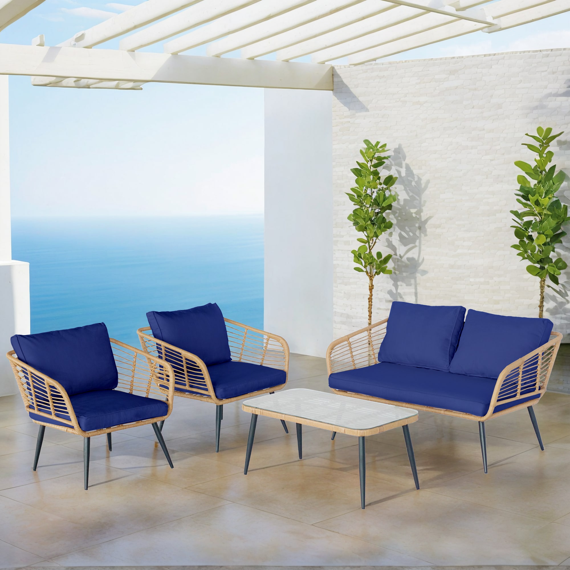 Grearden ZHSFV006-BL Patio-Conversation-Sets - View #2