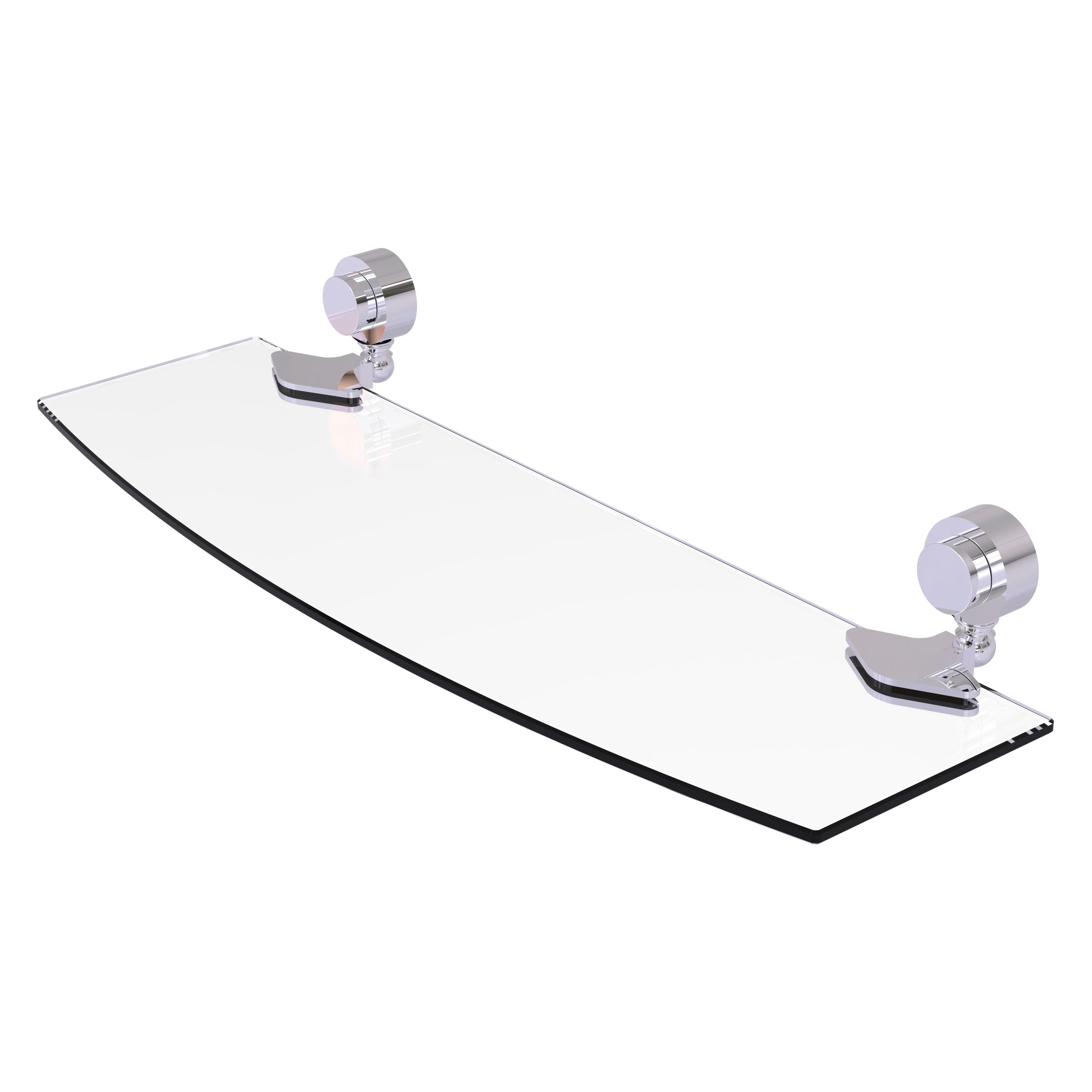 Allied Brass 433/18-PC Venus Polished Chrome 1-Tier Wall Mount Bathroom Shelf (18-in x 2-in x 5-in)