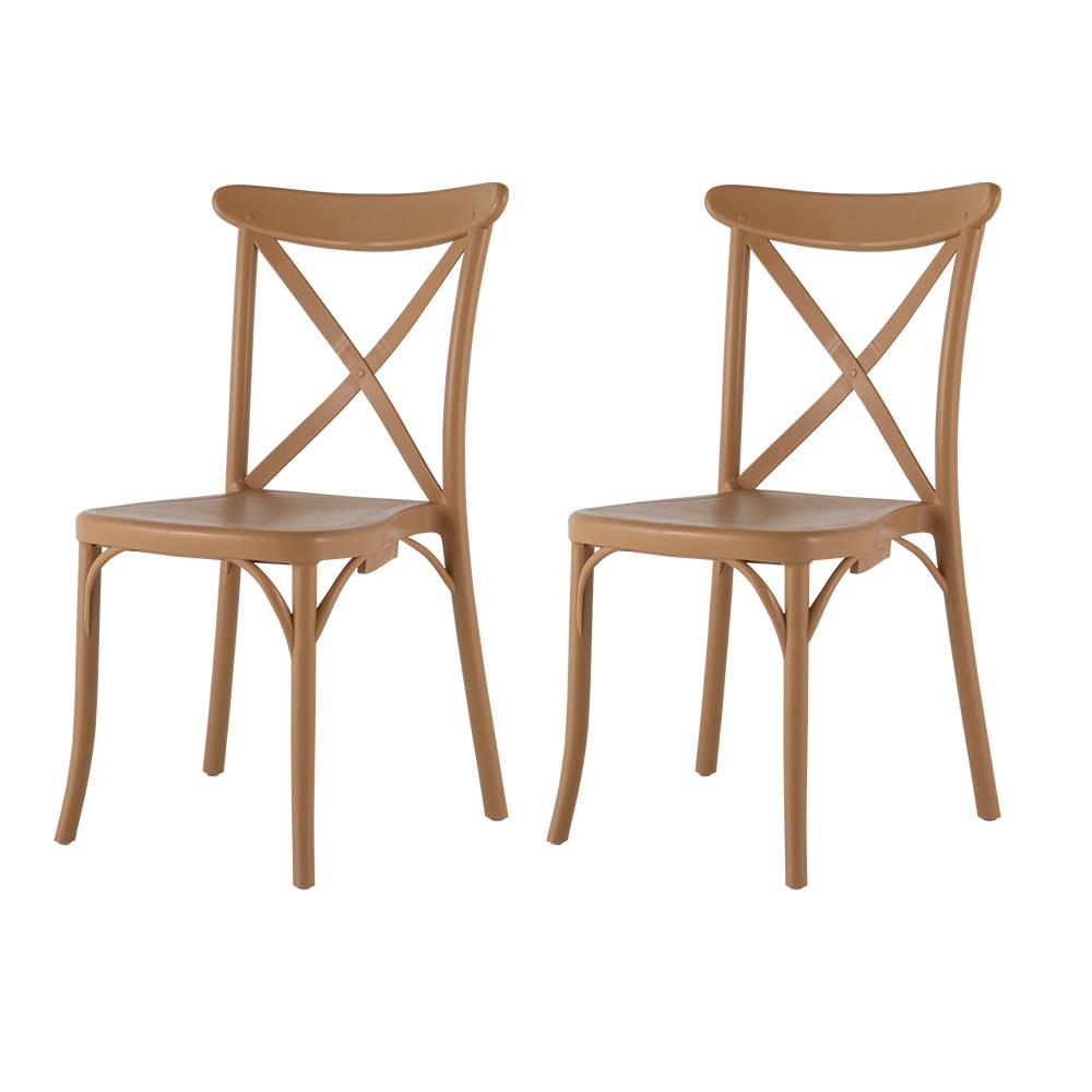 Lagoon Set of 2 Traditional Dining Side Chair (Plastic Frame) 7061N4 ...