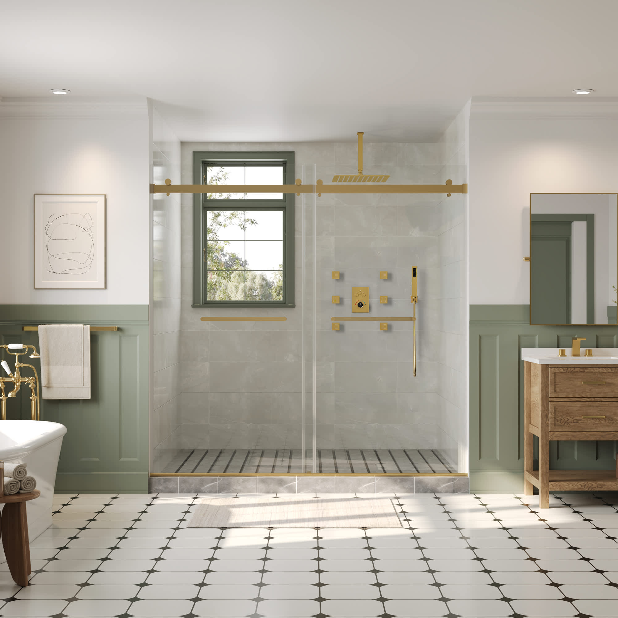 EVERSTEIN SFS1006-GD12 Tub-Shower-Faucets - View #3