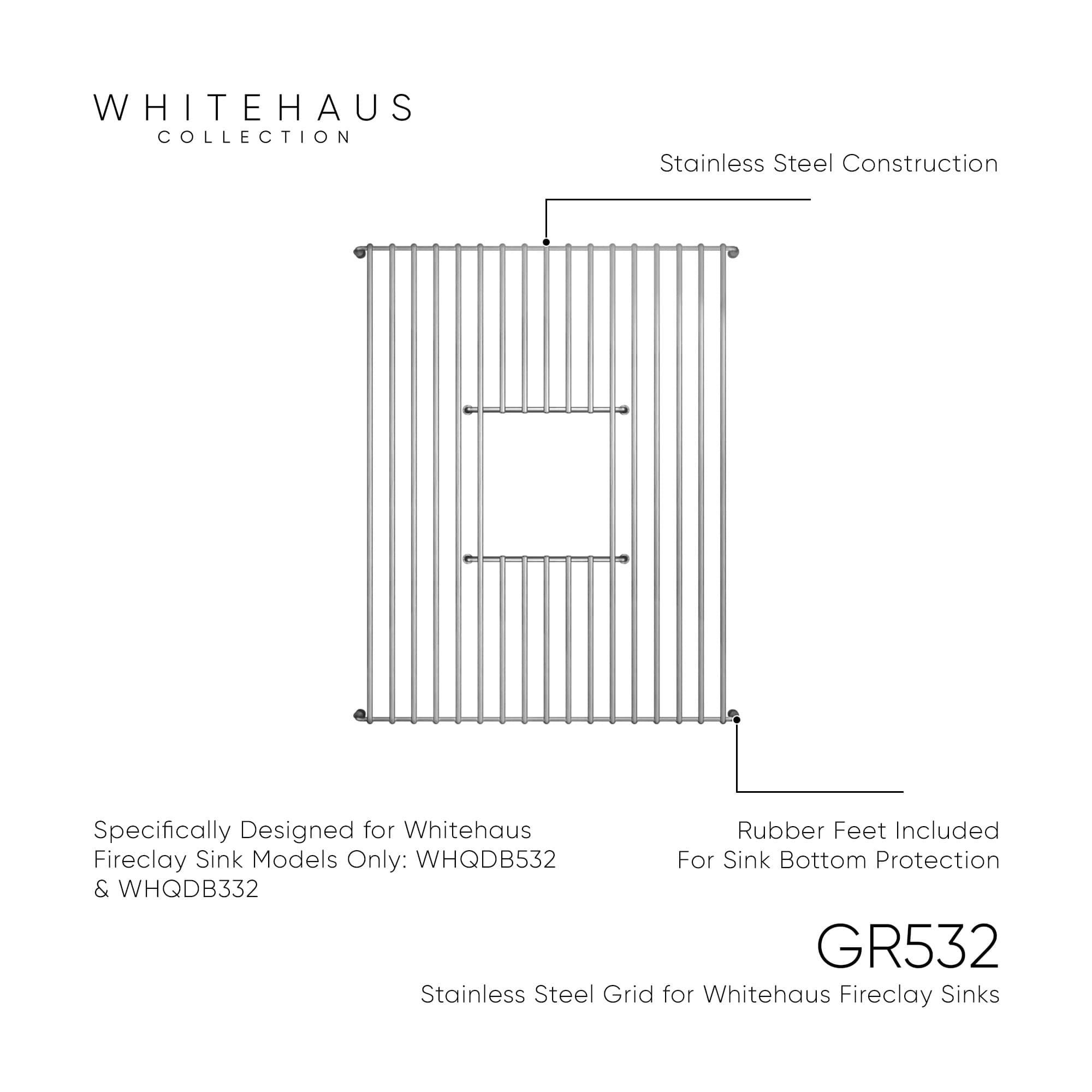 Whitehaus Collection GR532 Sink-Grids - View #3
