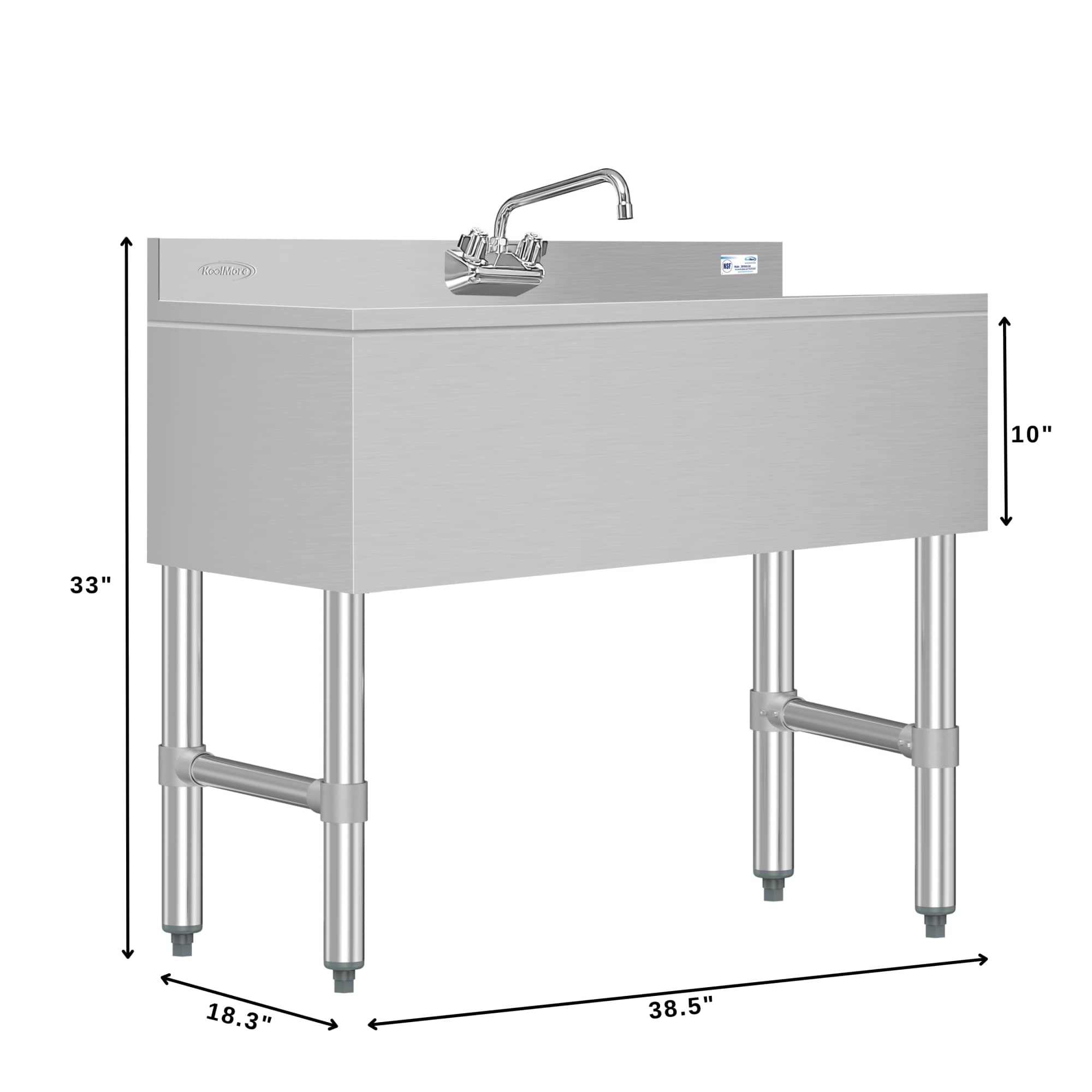 KoolMore LMP-SBR3B38-320 Kitchen-Sinks - View #3