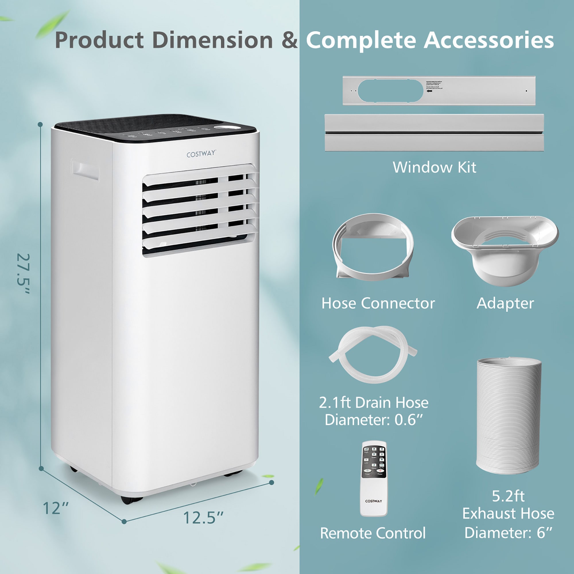 Costway LWS00216 Portable-Air-Conditioners - View #2