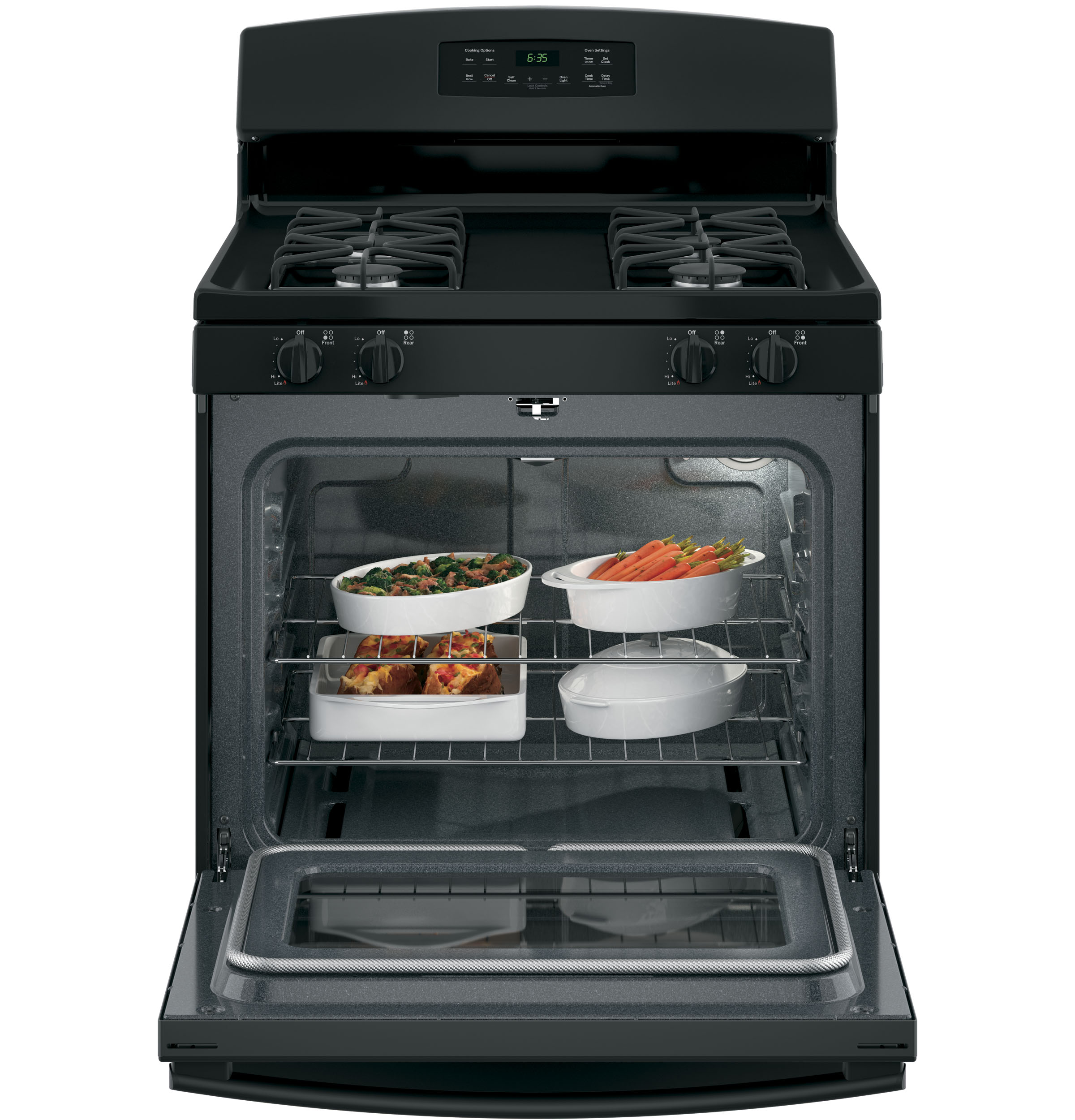 GE JGB635DEKBB Freestanding-Gas-Ranges - View #2