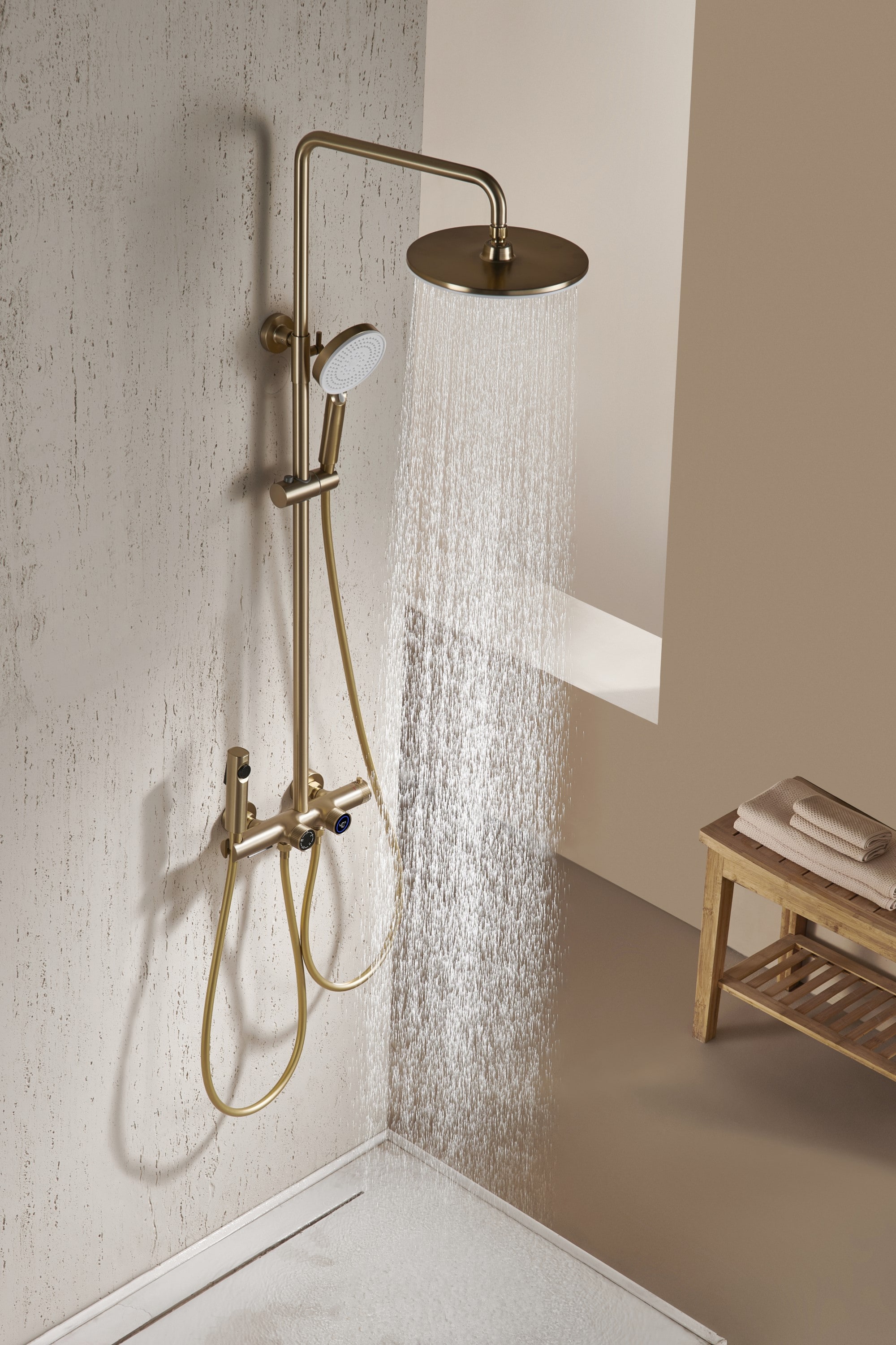 Mondawe AM-S008AC-10BG Showerhead-Bar-Panels - View #4