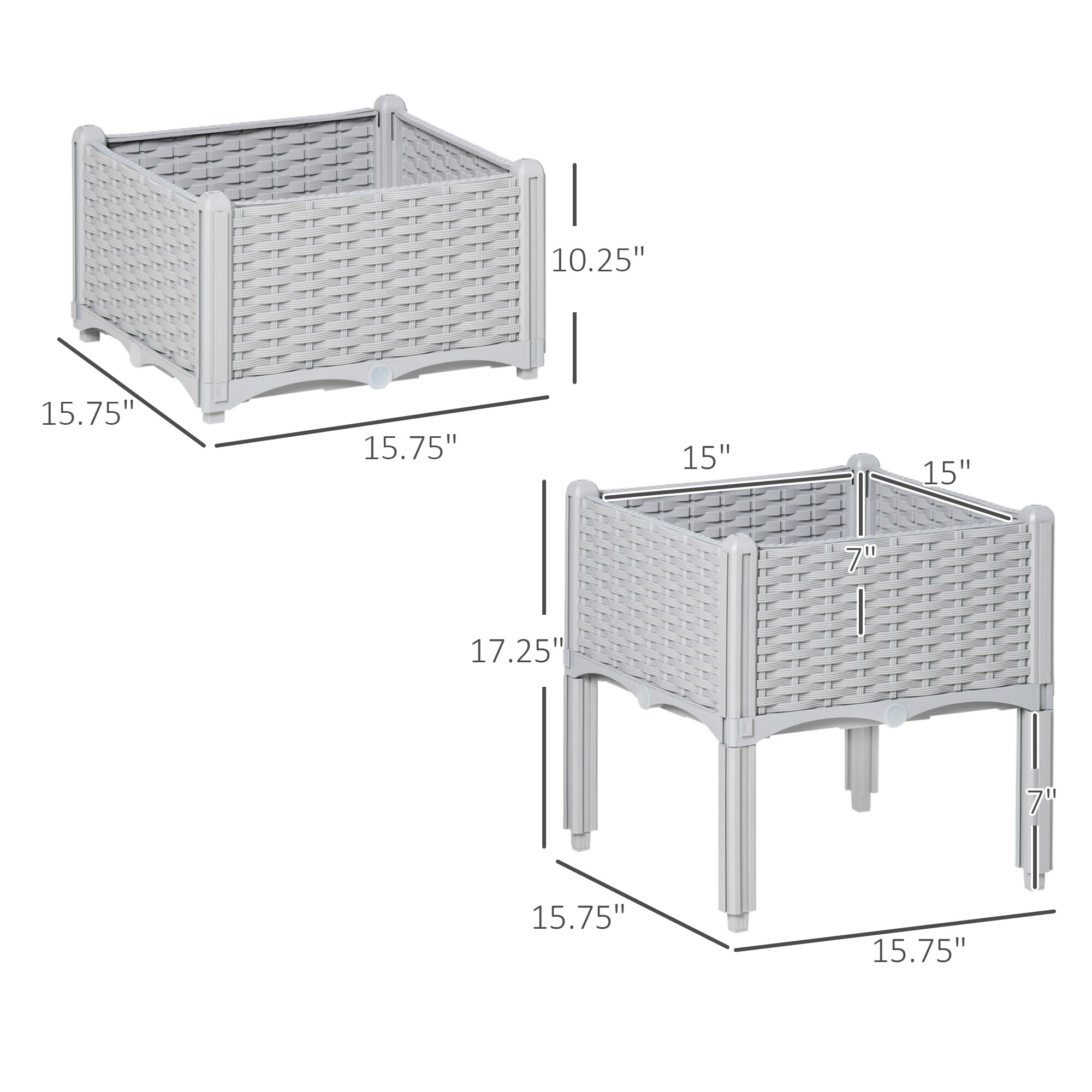 AHIOU HOME ZAAHG-P174438GB Raised-Planter-Boxes - View #10