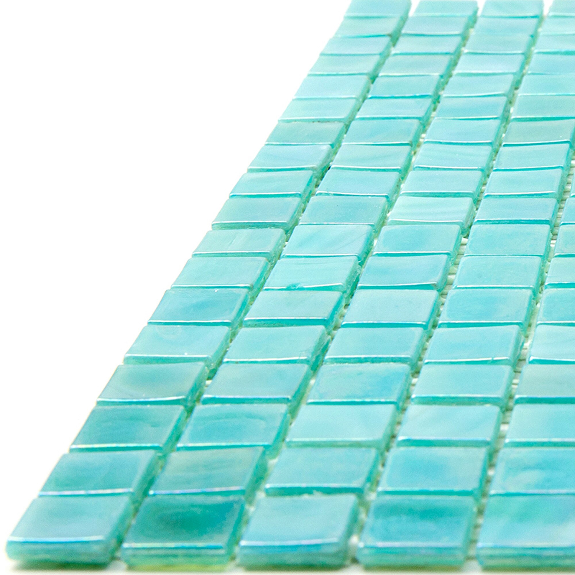 Apollo Tile Skosh Lincoln Green 11-1/2-in x 11-1/2-in Glossy Glass Uniform Squares Floor and Wall Tile (18.69-sq. ft/ Carton)