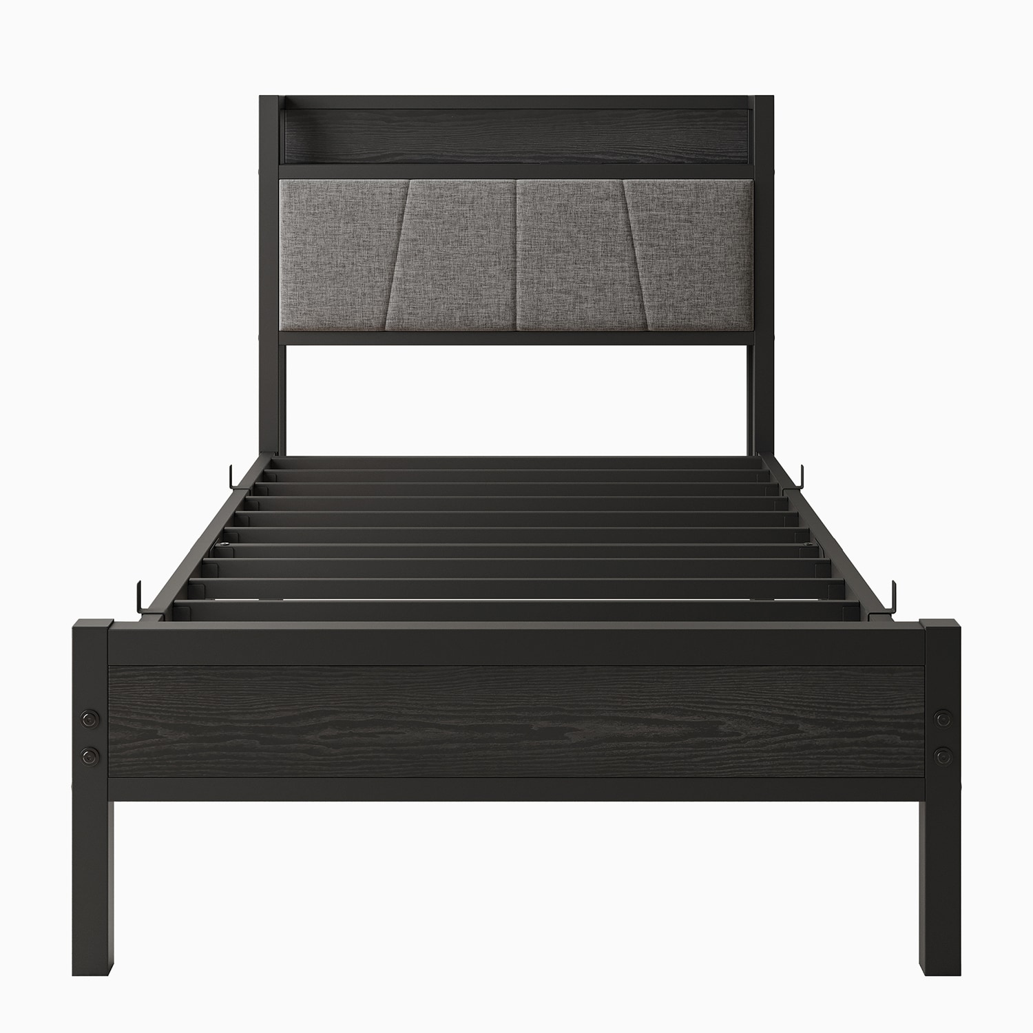 Sumyeg WF-HW63092CF-LA Twin Size Bed Frame Black Twin Metal Bed frame Bed