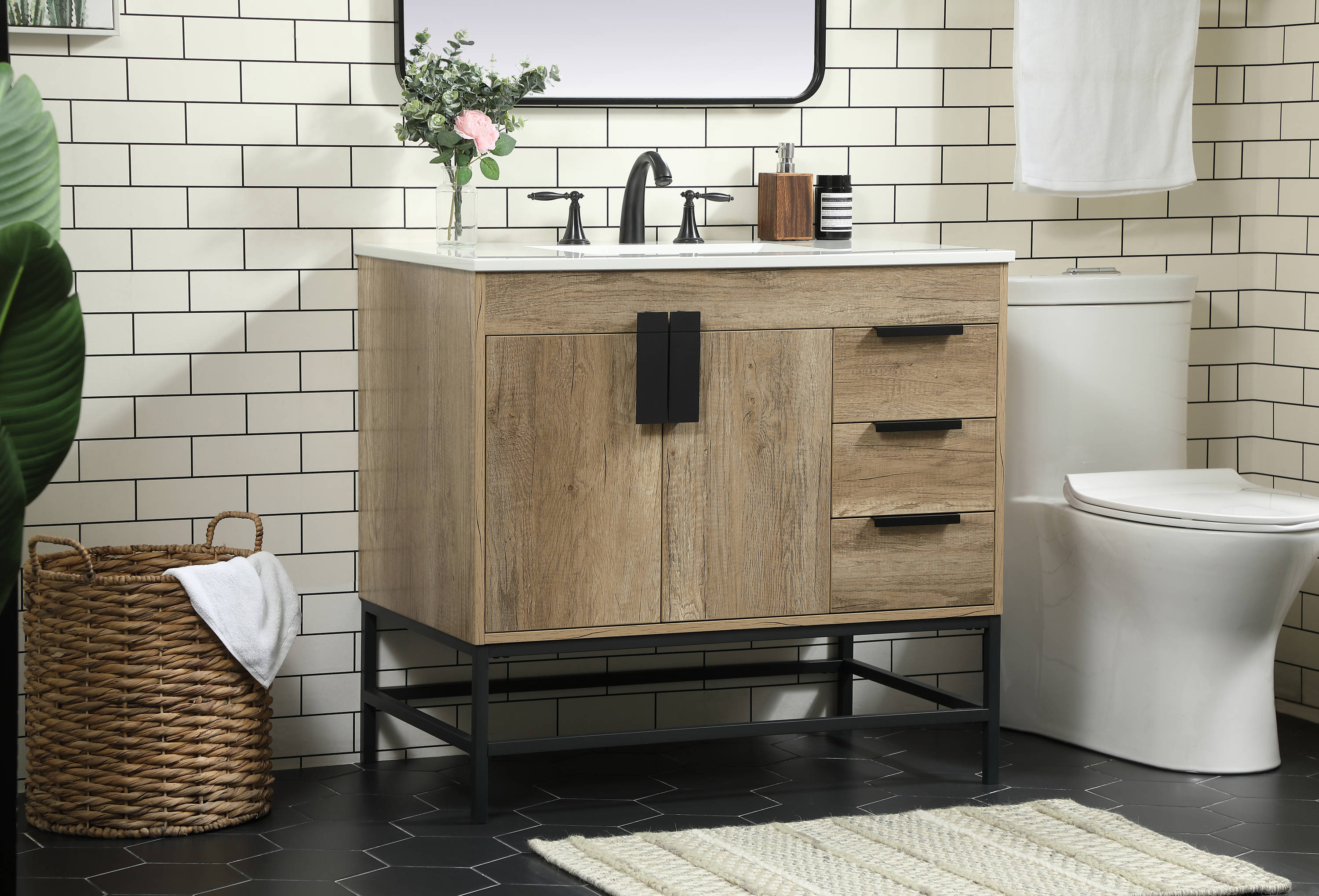Elegant Decor HF146508NT Bath-Vanity-Combo - View #3