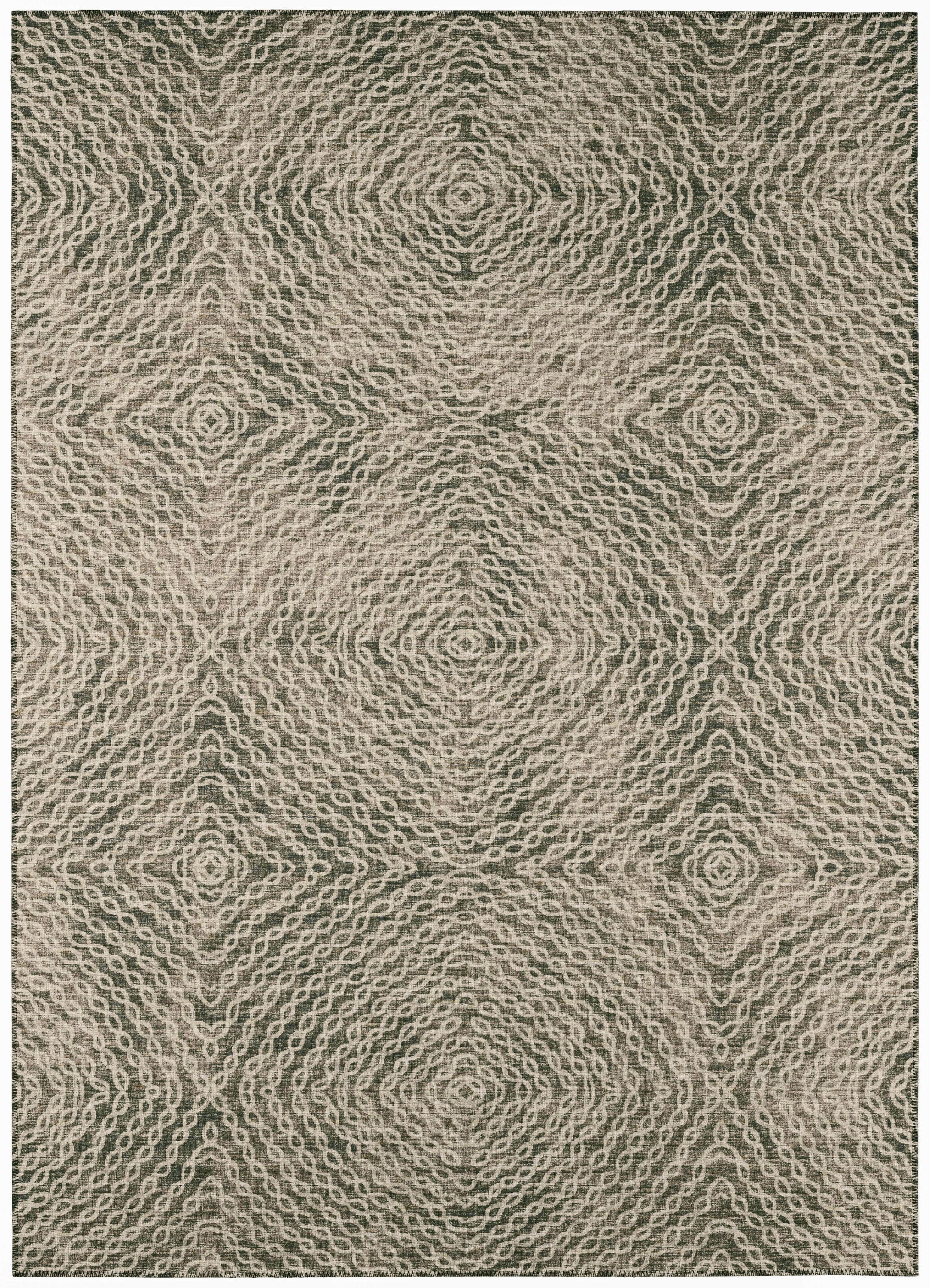 Addison Rugs ABV33MC3X5 Bravado 3 x 5 (ft) Chenille Mocha Rectangular Indoor/Outdoor Geometric Southwestern Machine washable Area rug