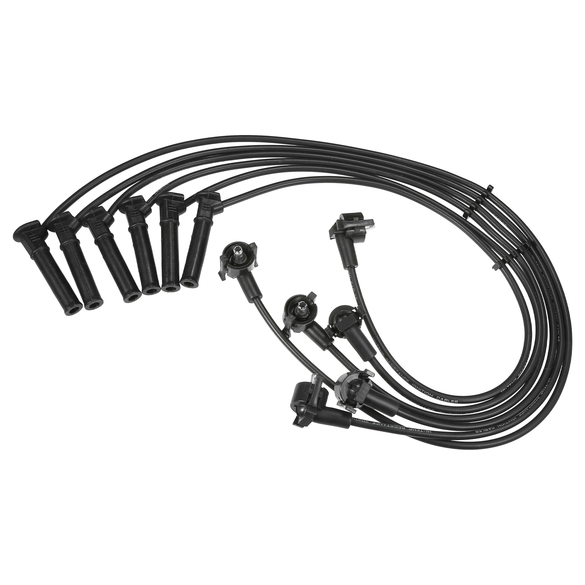 Unique Bargains Car Spark Plug Coil Wires Ignition Coil Harness Cable 7mm Fit for Ford Explorer for Mercury Mountaineer 2002-2010 V6 4.0L 1U2Z12259JB - Pack of 6