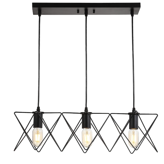 Safavieh Pernille 3-Light Black Modern/Contemporary Hanging Pendant ...