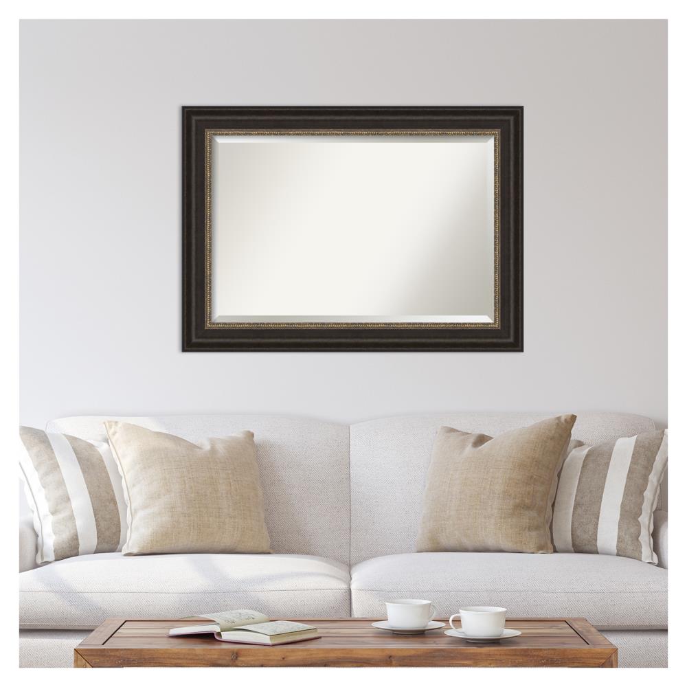 Paragon Bronze 43x31-inch Rectangular Wall Mirror with Beveled Edge