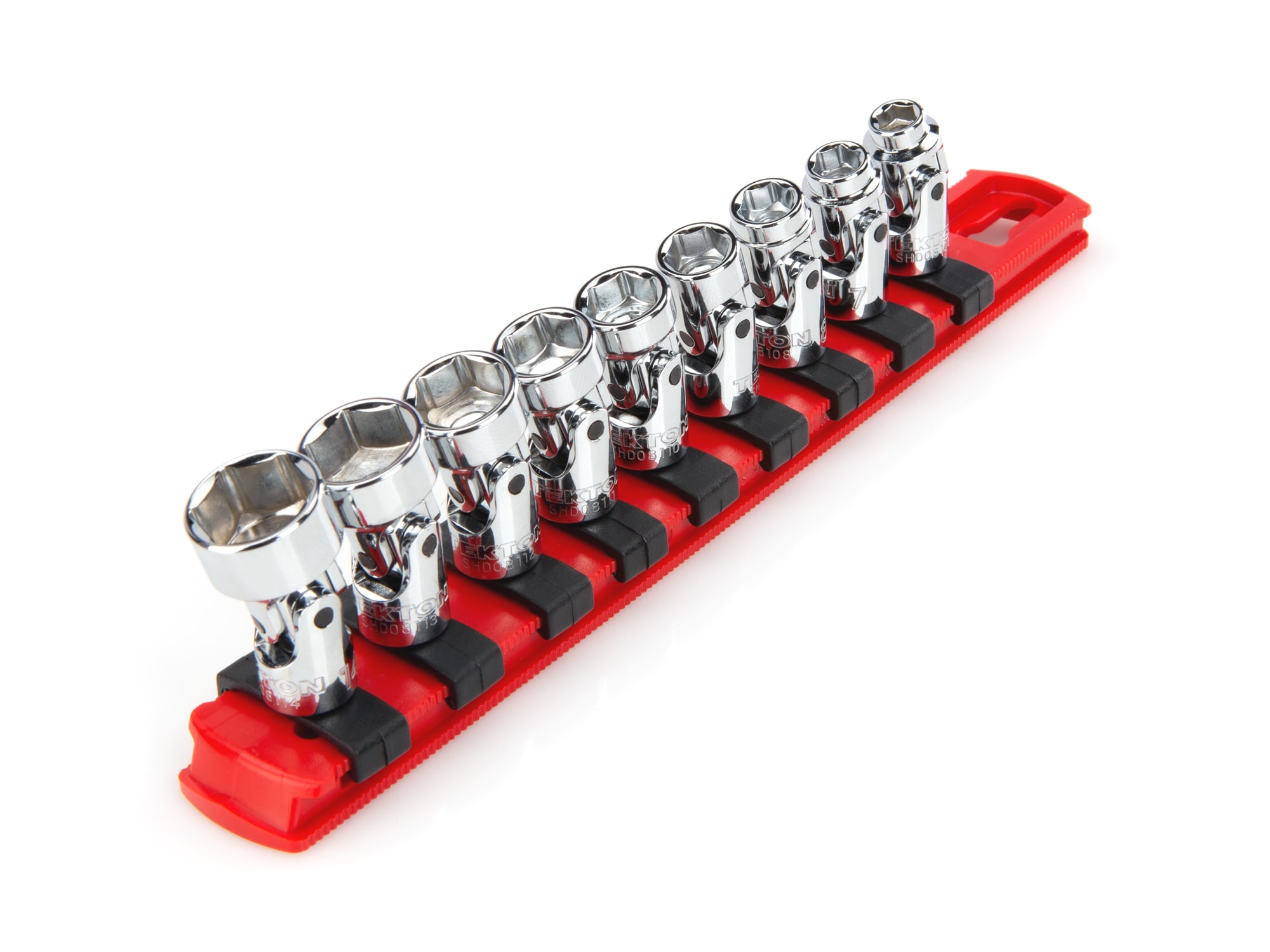 TEKTON 9-Piece Metric 1/4-in Drive 6-point Set Universal Joint Socket ...