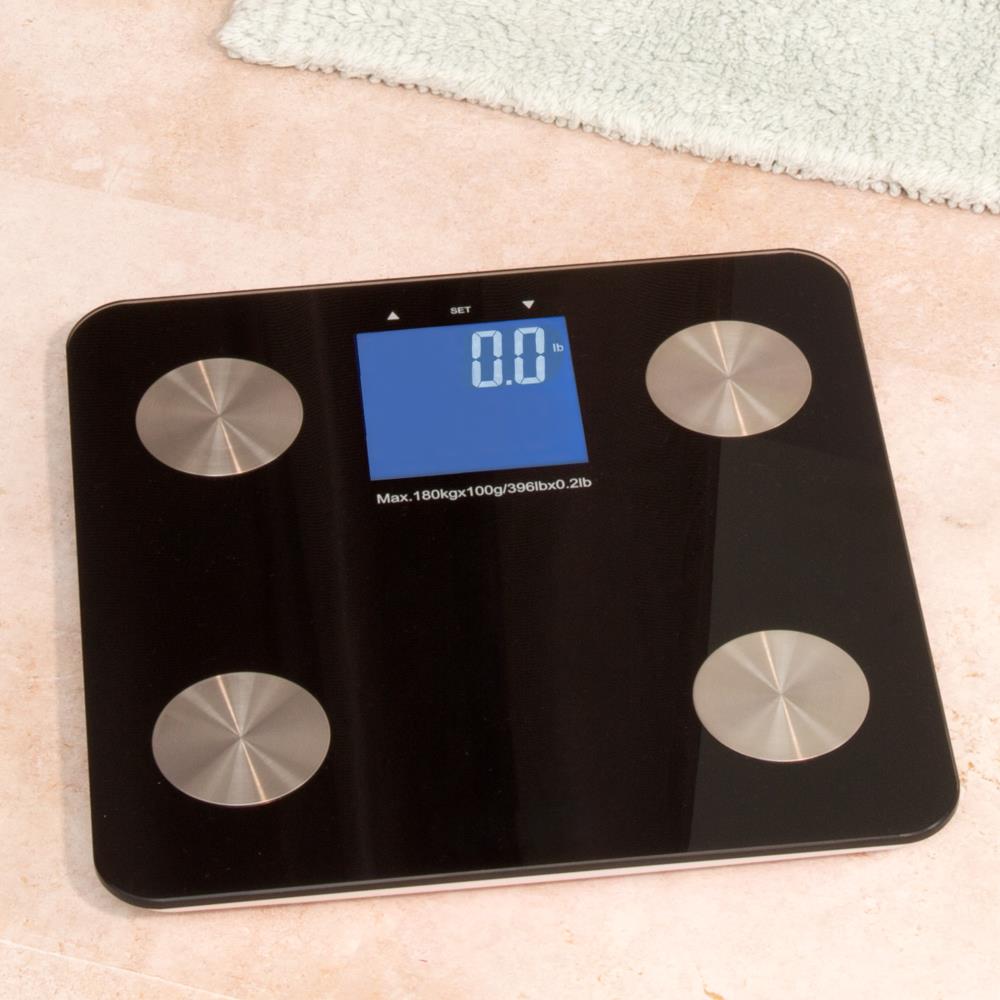 Taylor Body Composition Scale Measuring Body Fat, Body Water, Muscle Mass  and Bmi, Black