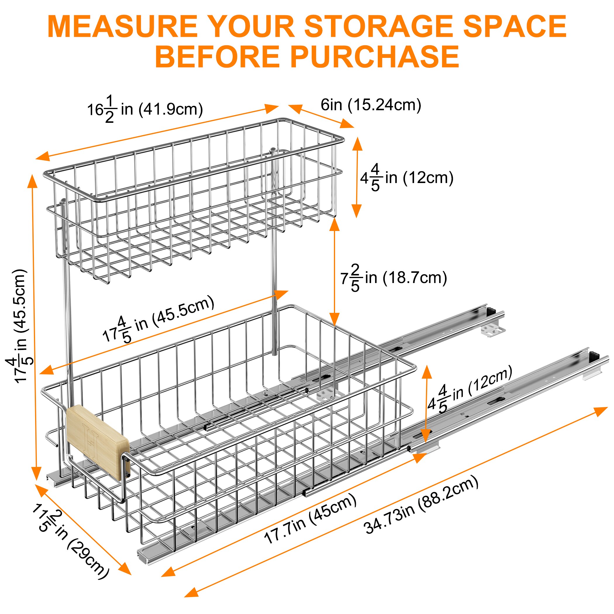 LOVMOR LL-0E78005053-LYJ Pull-Out-Cabinet-Baskets - View #2