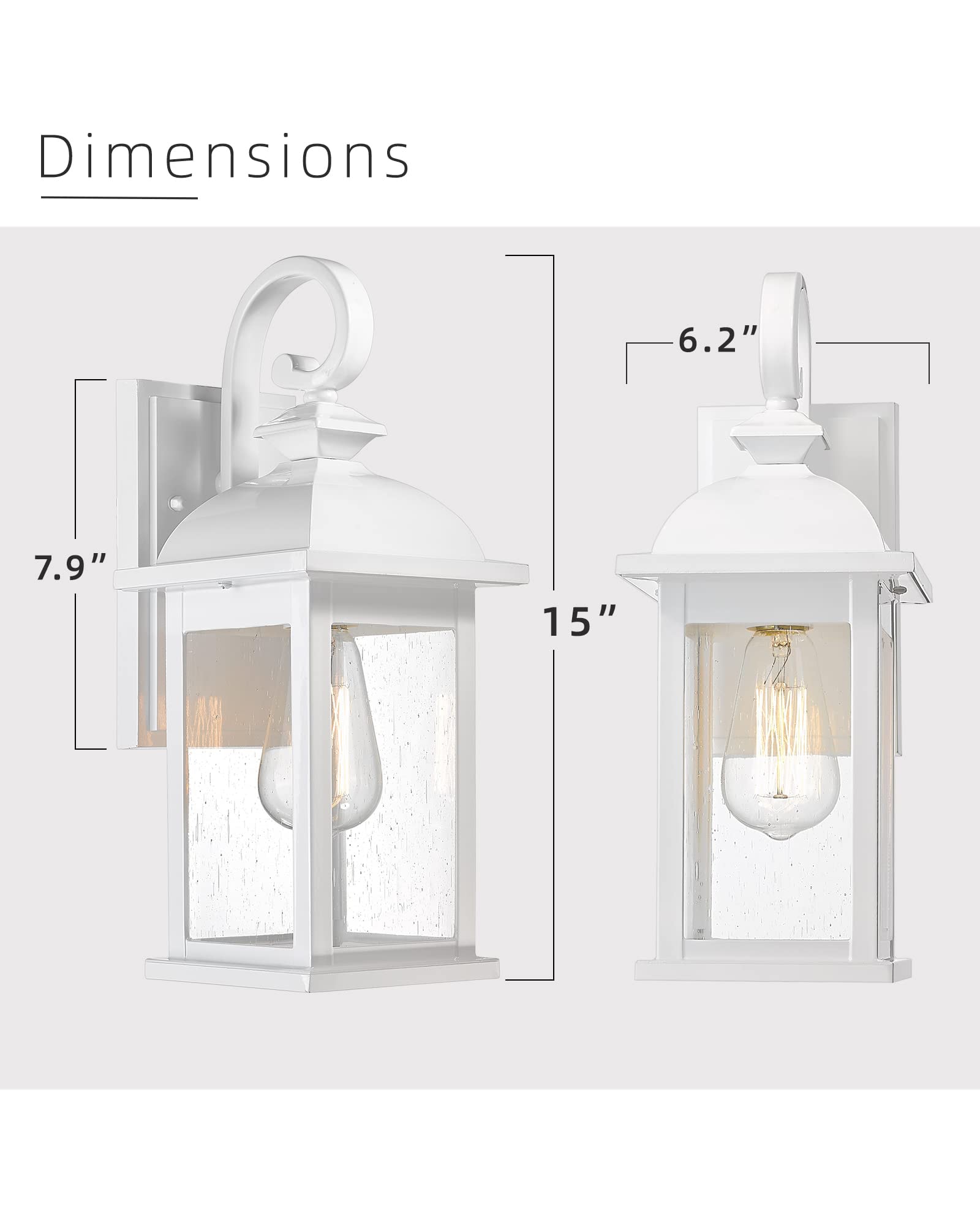 LTMATE LS4FD54B WH Outdoor-Wall-Lighting - View #2