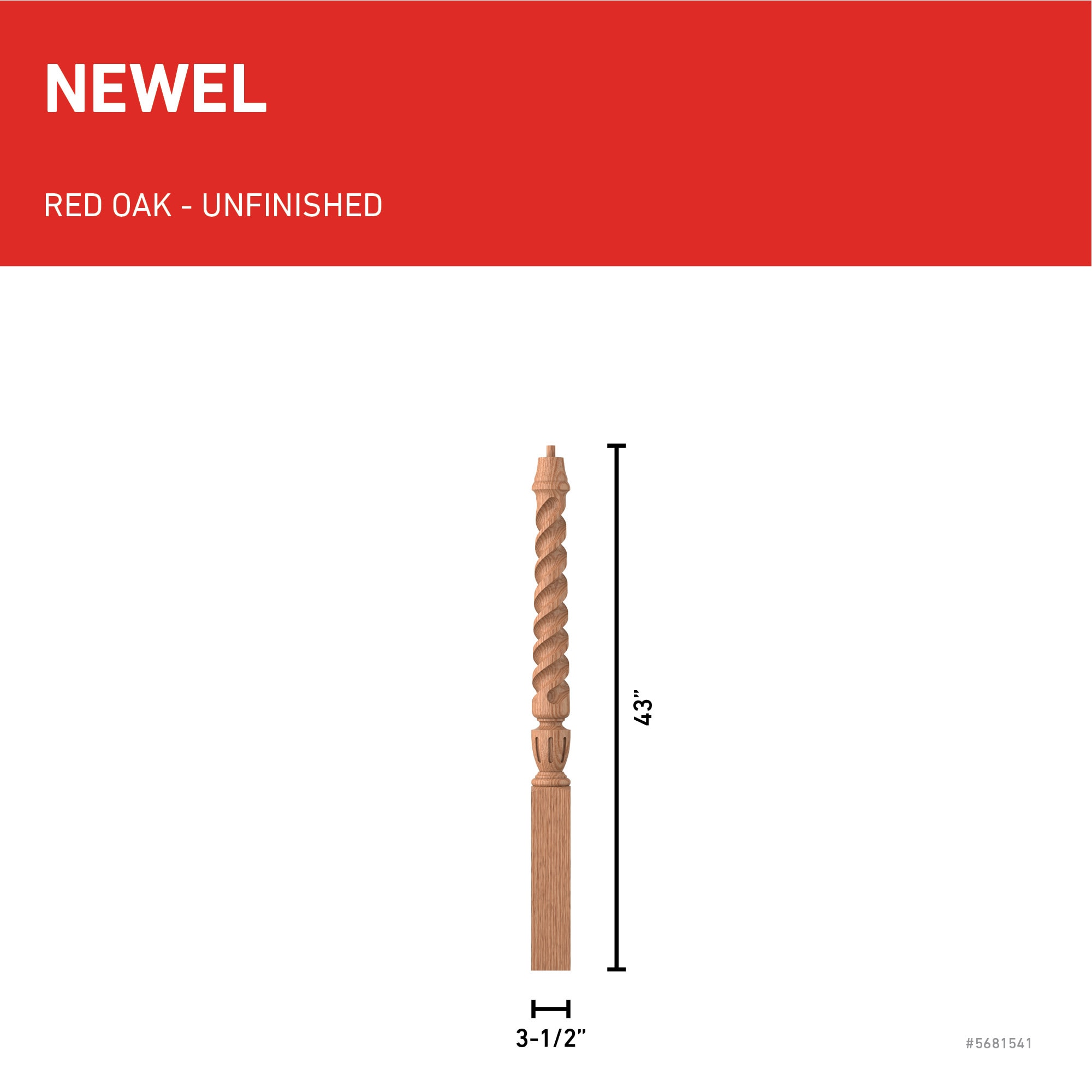 L.J. Smith Stair Systems LJT-3010-O Interior-Stairpart-Newel-Posts - View #3