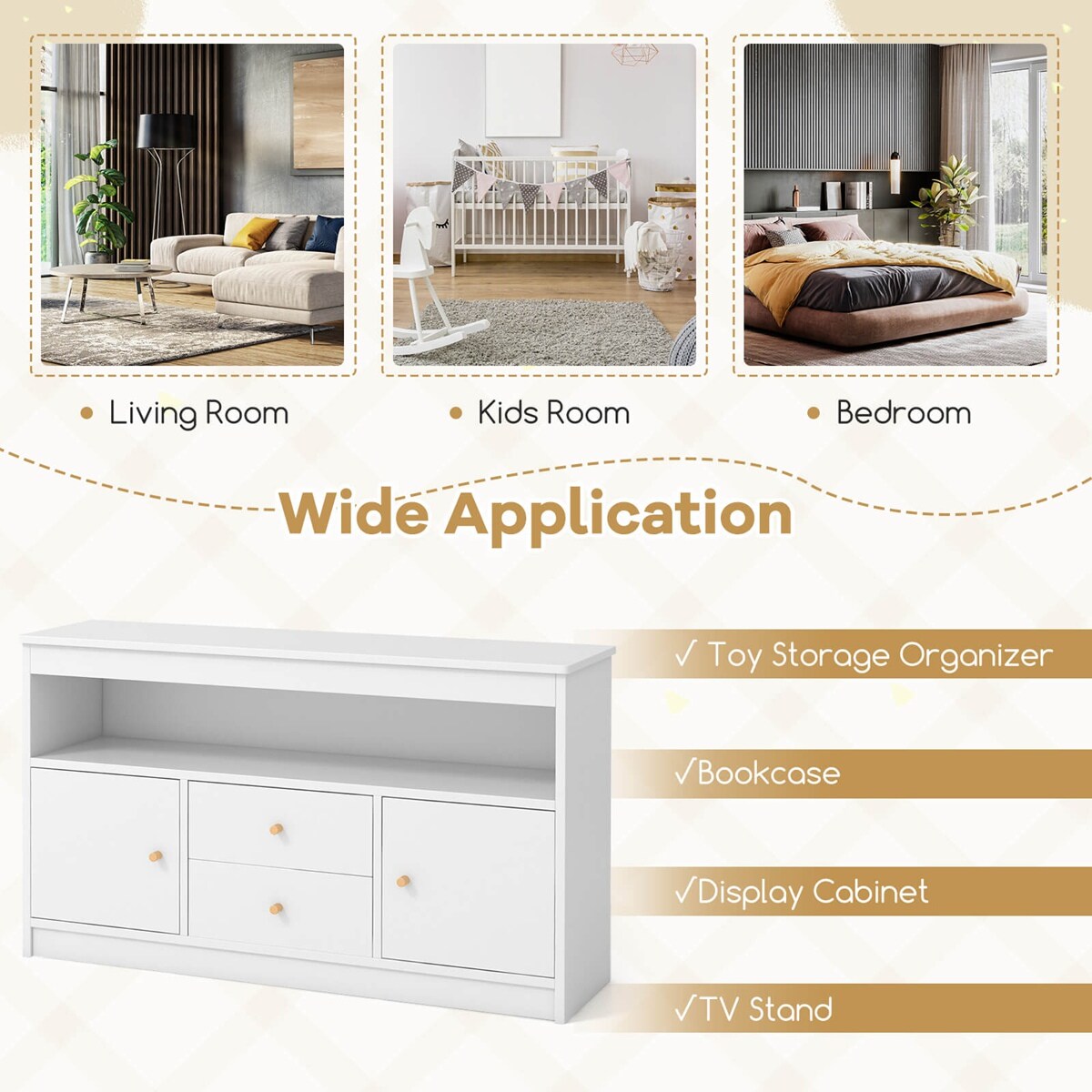 Costway HCST03943 Kids-Bookcases - View #10