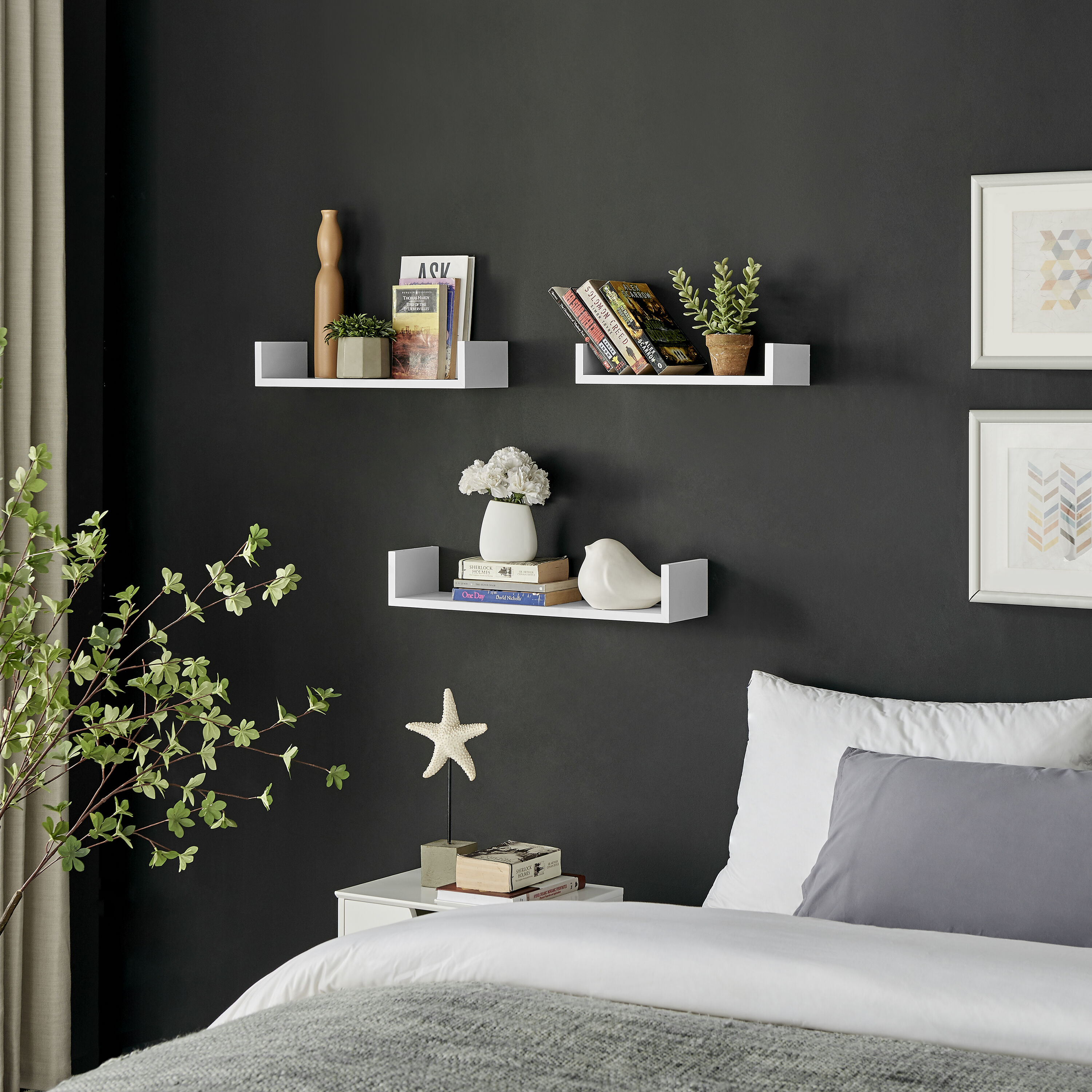 Danya B. XF22039WH Wall-Mounted-Shelving - View #6