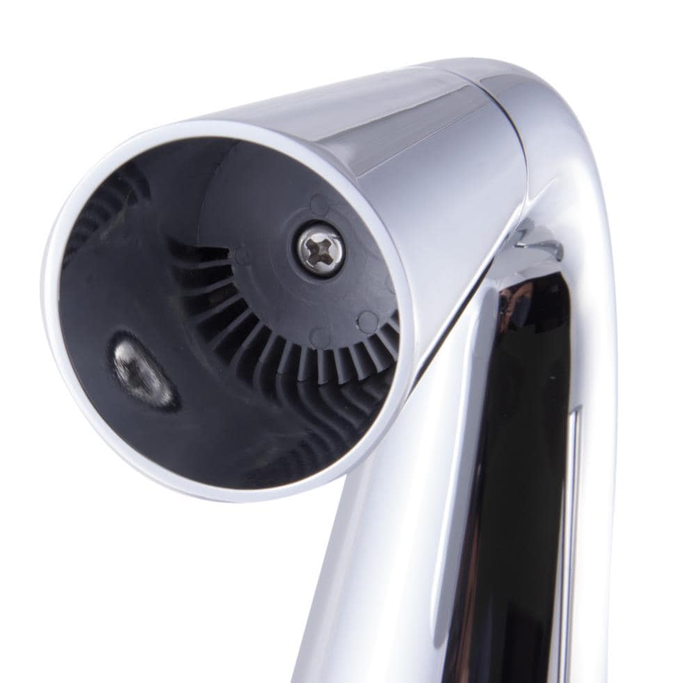 Polished Chrome Single-Hole Cone Waterfall Bathroom Faucet