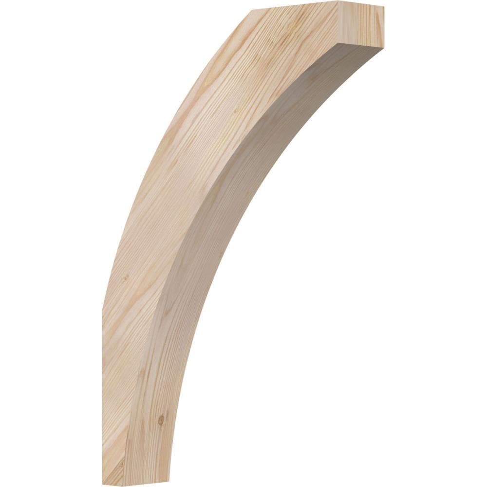 Ekena Millwork BRC04X16X24THR00SDF 3-1/2-in x 16-in x 24-in Douglas Fir Unfinished Wood Thorton Smooth Knee Brace