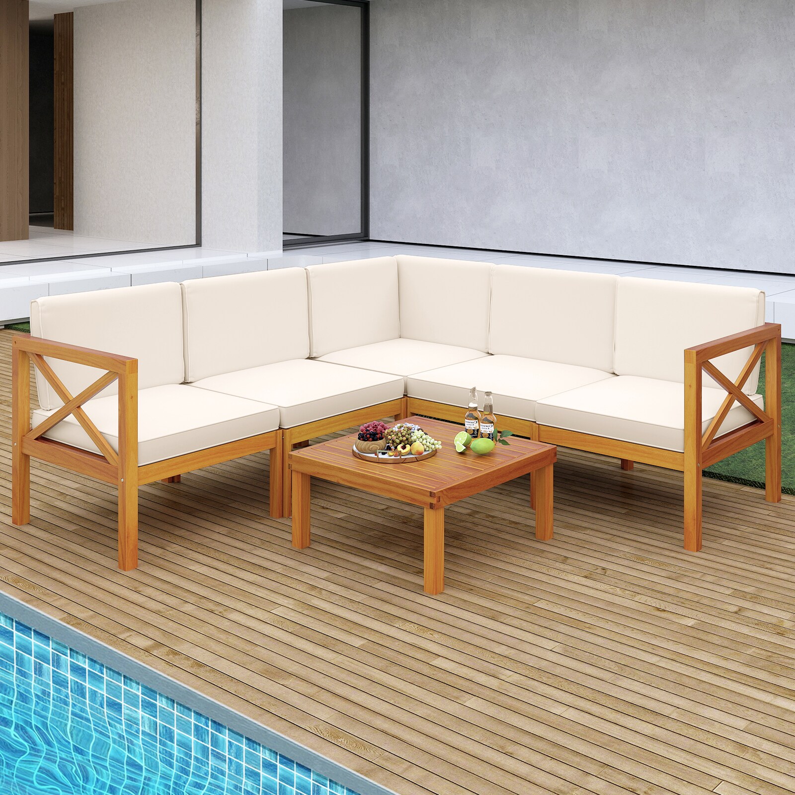 Slickblue D-CO-+HW09927WH Patio-Sofas-Daybeds - View #3