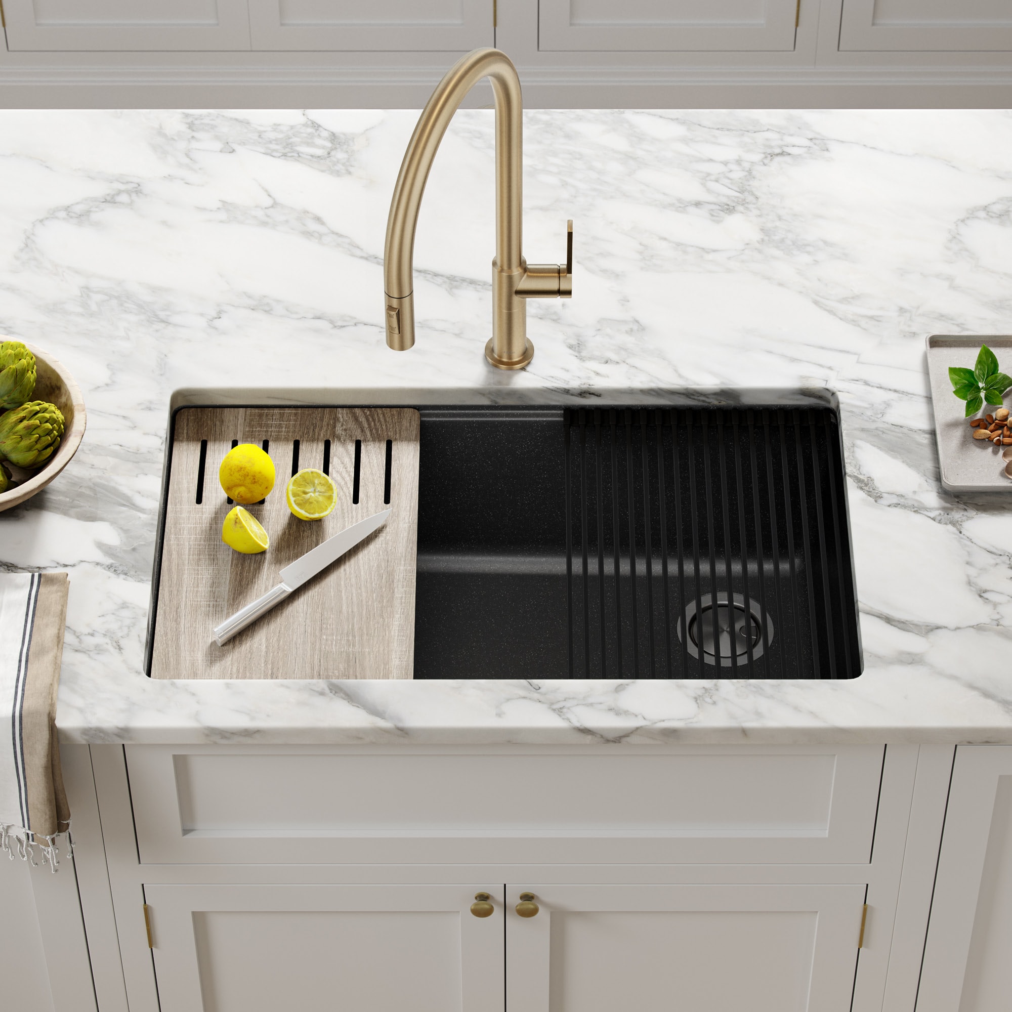 Kraus KGUW2-33MB-100-100 Kitchen-Sinks - View #3