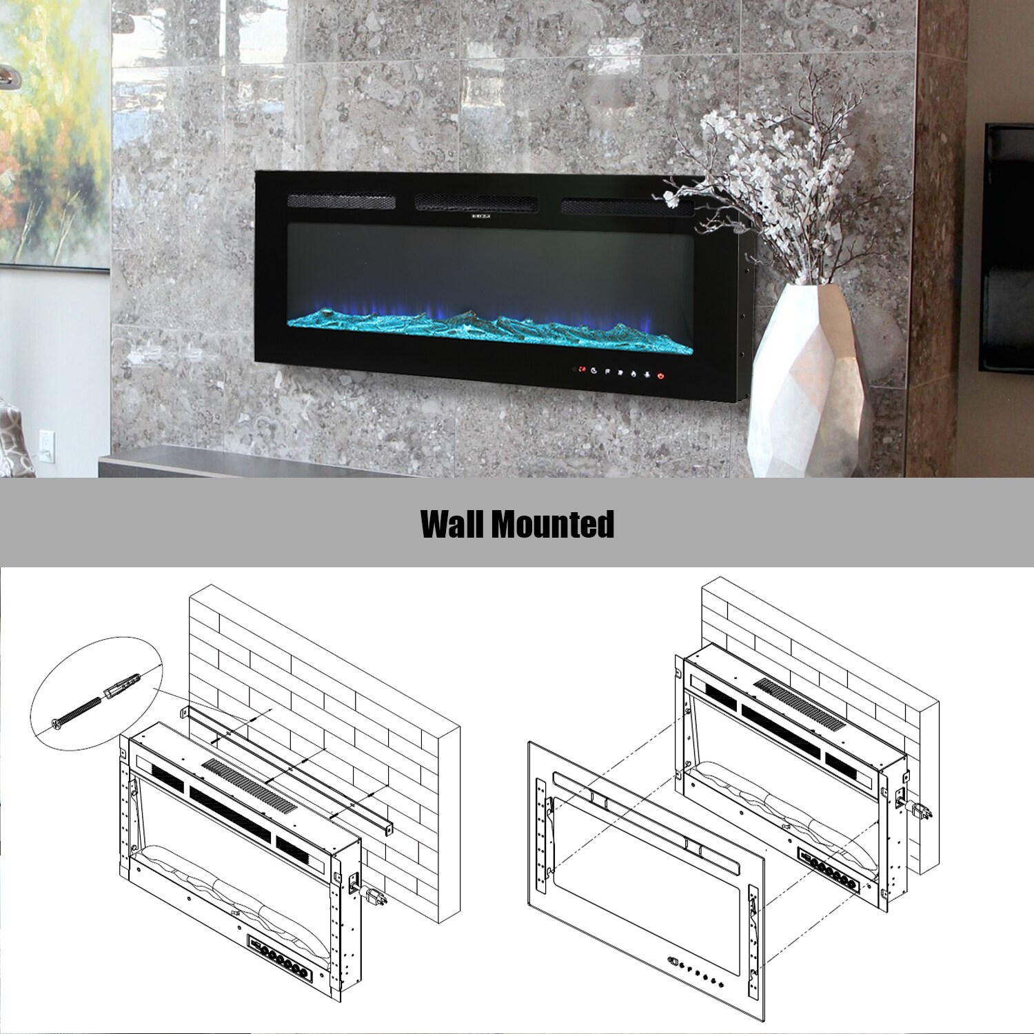 CASAINC CA-CYFPINS02 Electric-Fireplaces - View #7