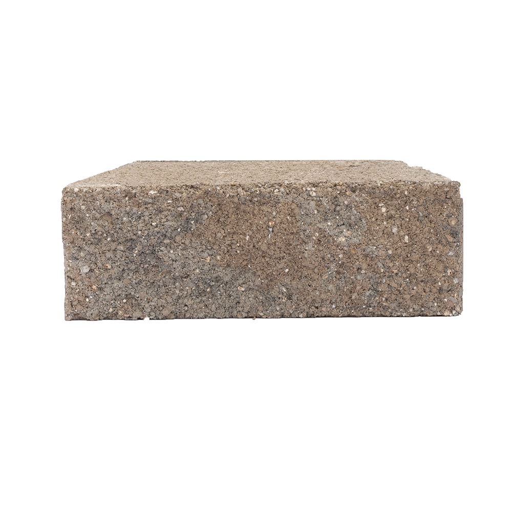  595951B61L 4-in H x 12-in L x 7-in D Tan/Brown Concrete Retaining wall block