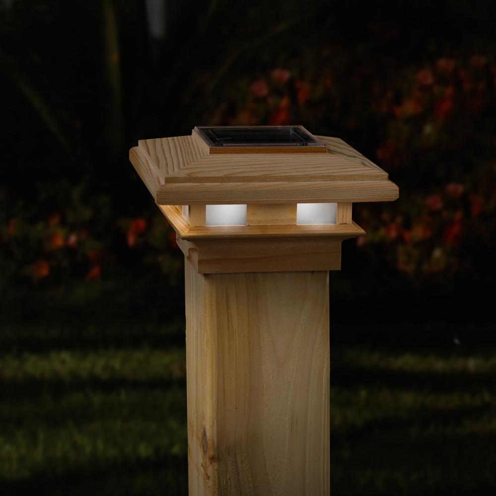 Deckorators 4-in x 4-in Cedar Wood Cedar Deck Post Cap at Lowes.com