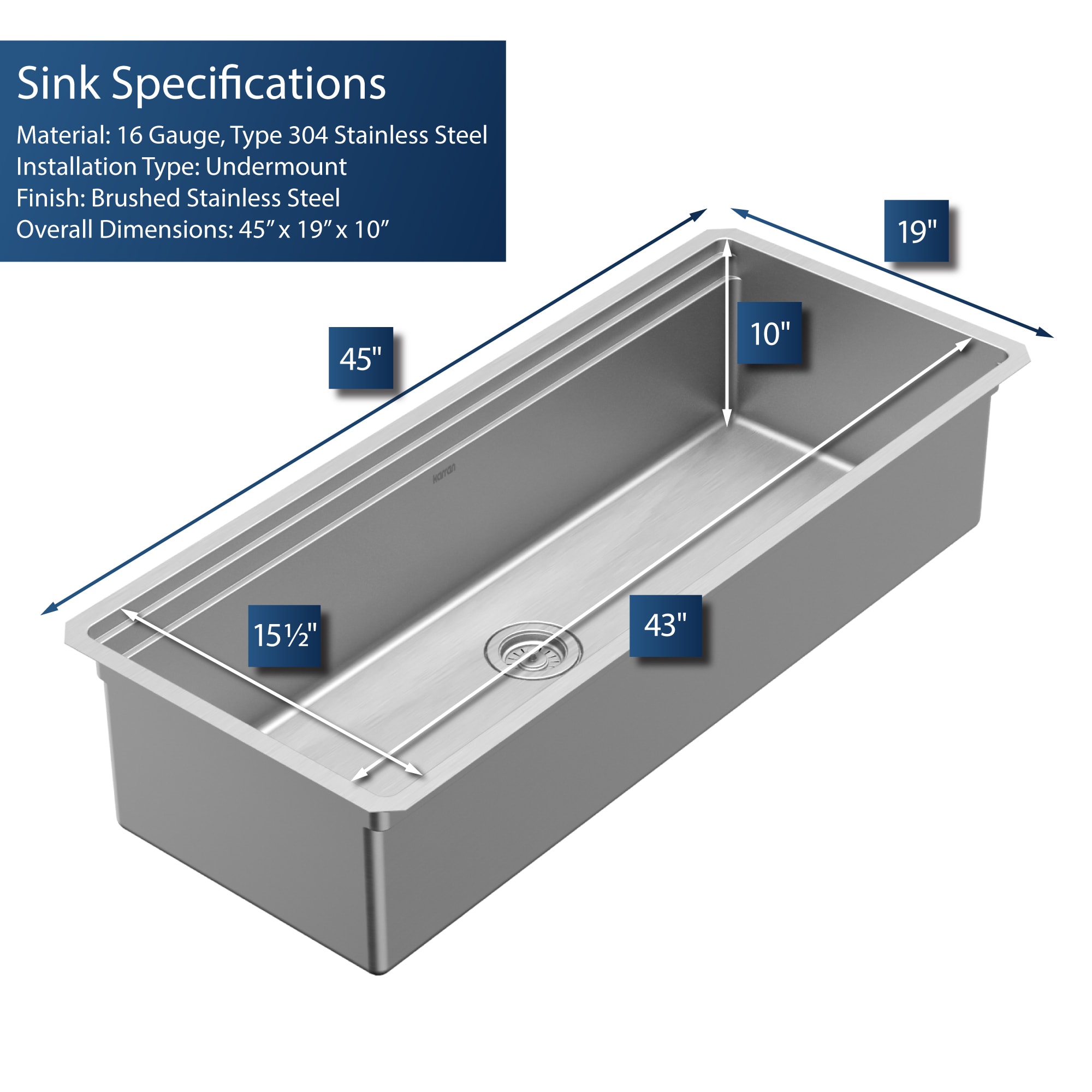 Karran WS-90-PK1 Kitchen-Sinks - View #3