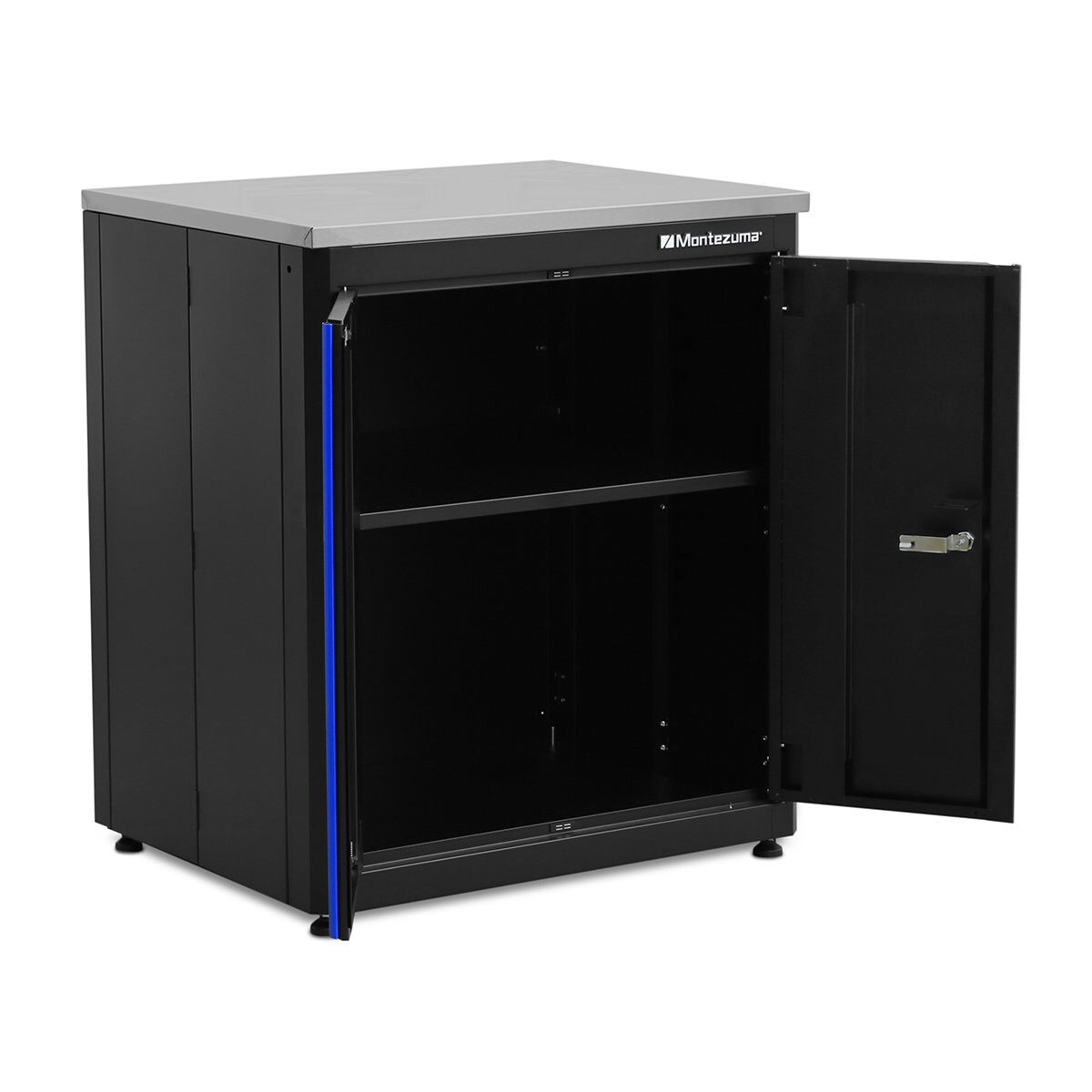 Montezuma Garage Tool Chest - 8-Drawer - Black and Blue - 41-in x 18-in BKM4108CH