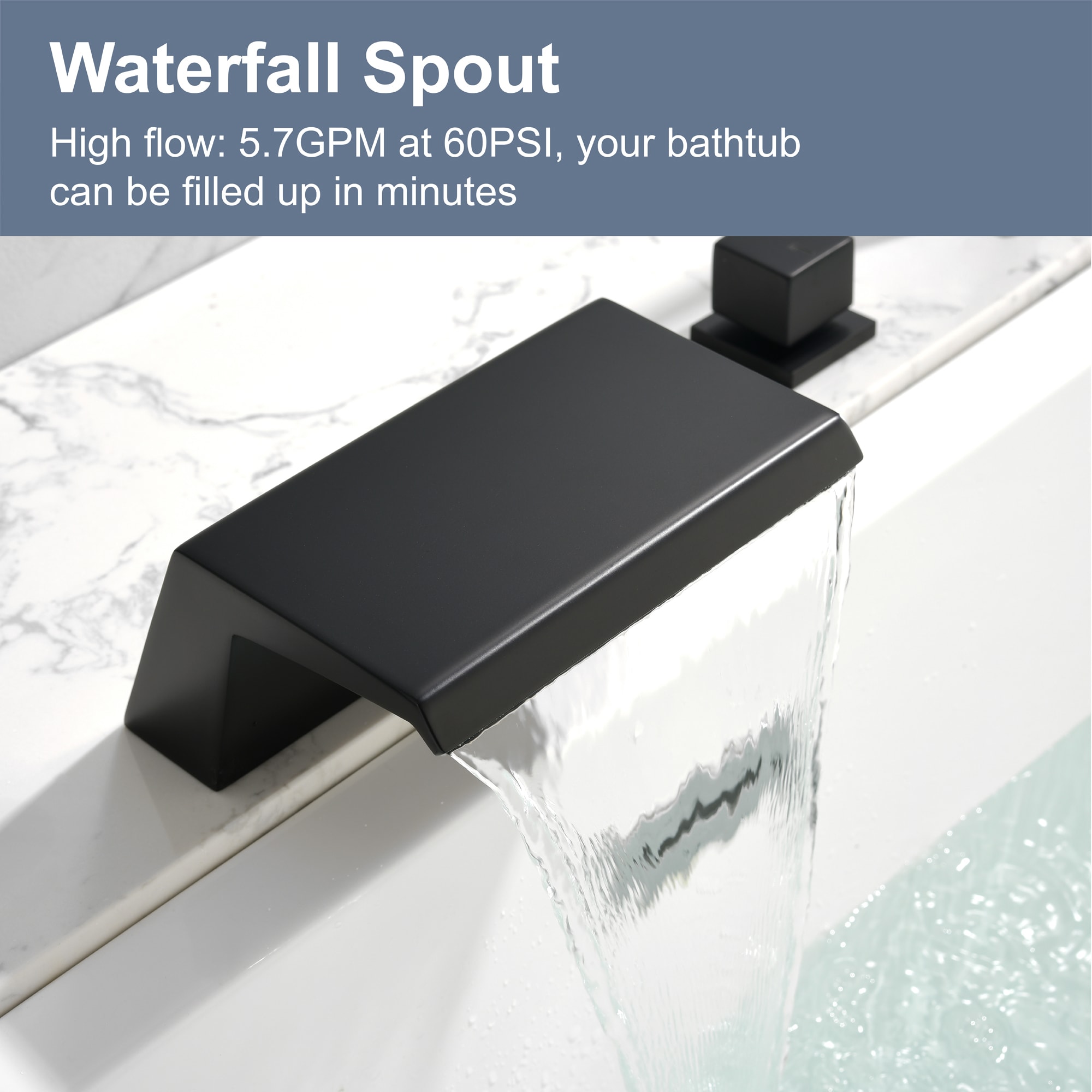 WELLFOR WA9013BG Roman-Tub-Faucets - View #12