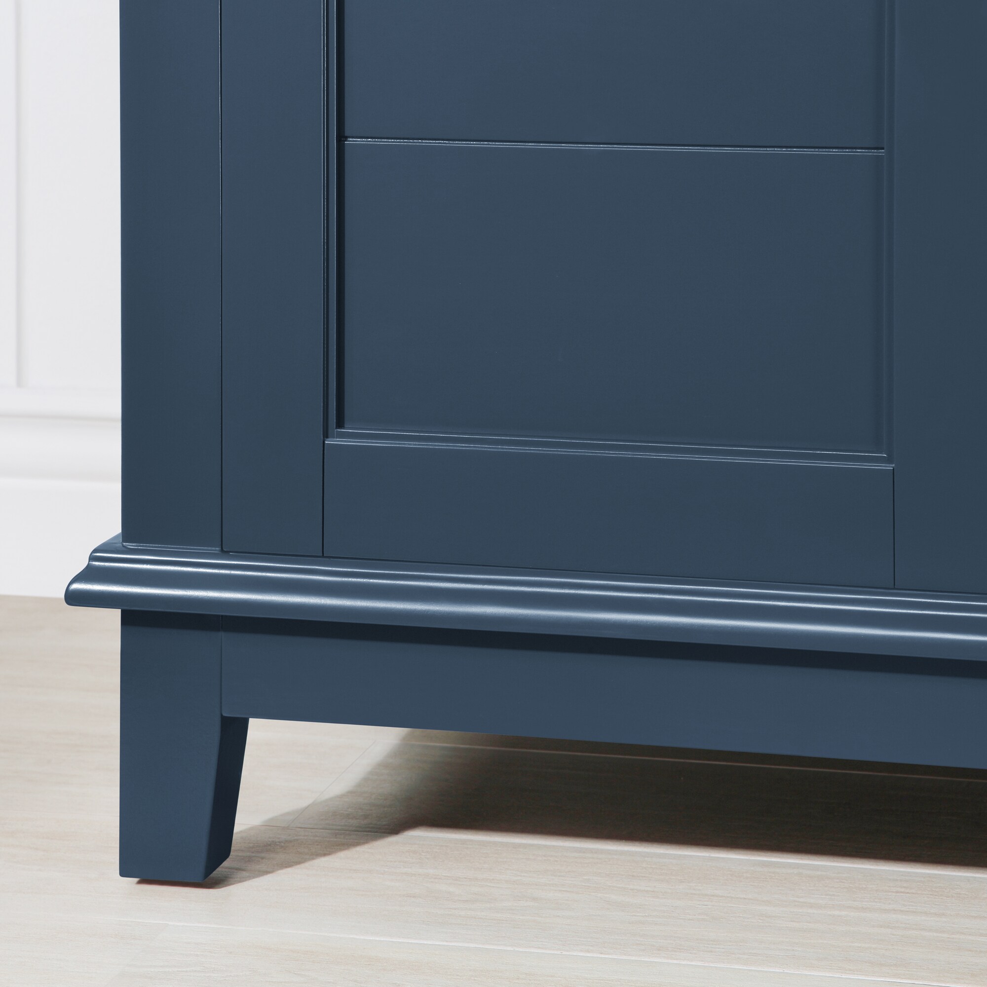 Pembroke Greyish Blue 30" Single Sink Freestanding Bathroom Vanity with Marble Countertop