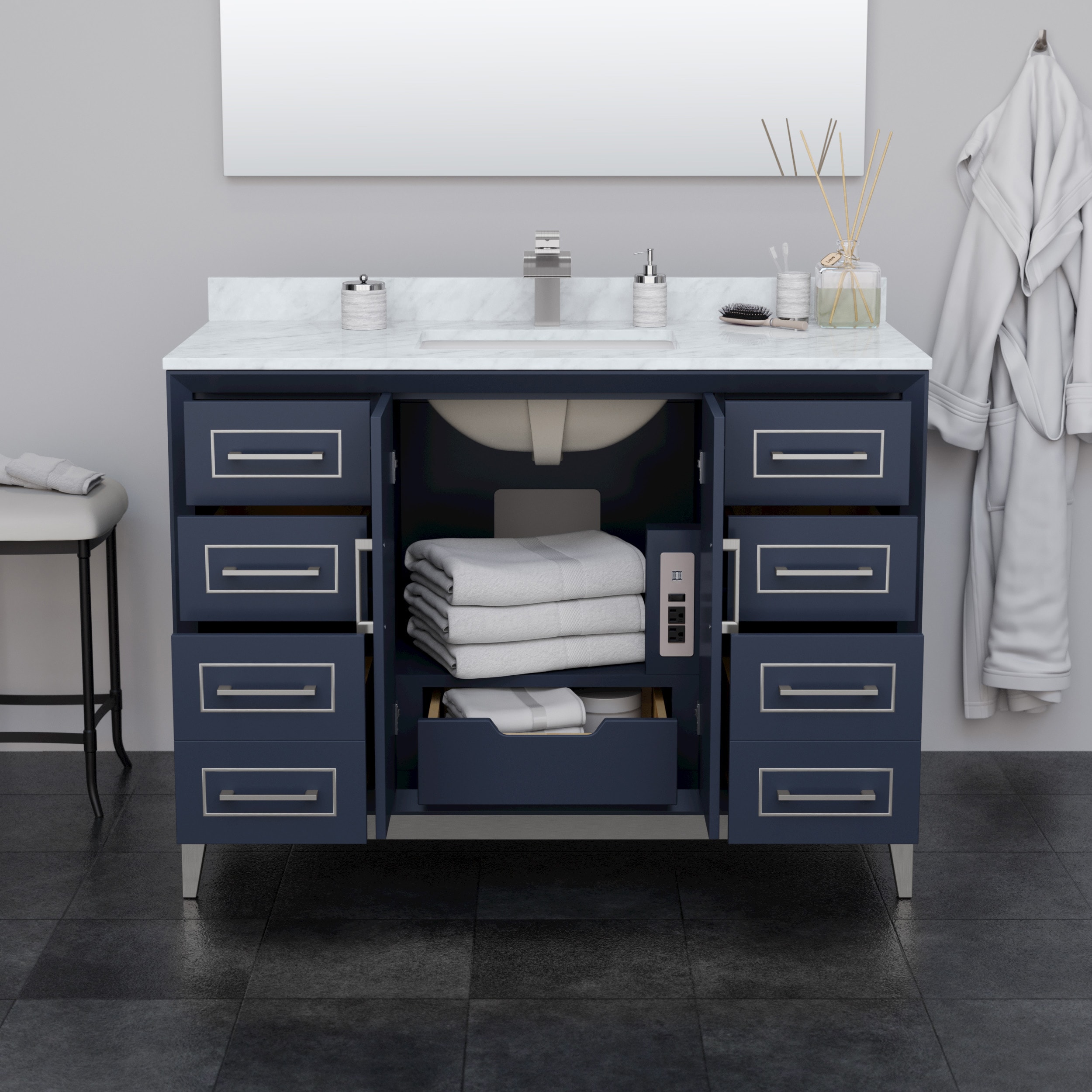 Wyndham Collection WCH515148SBNGTUS3MXX Bath-Vanity-Combo - View #3