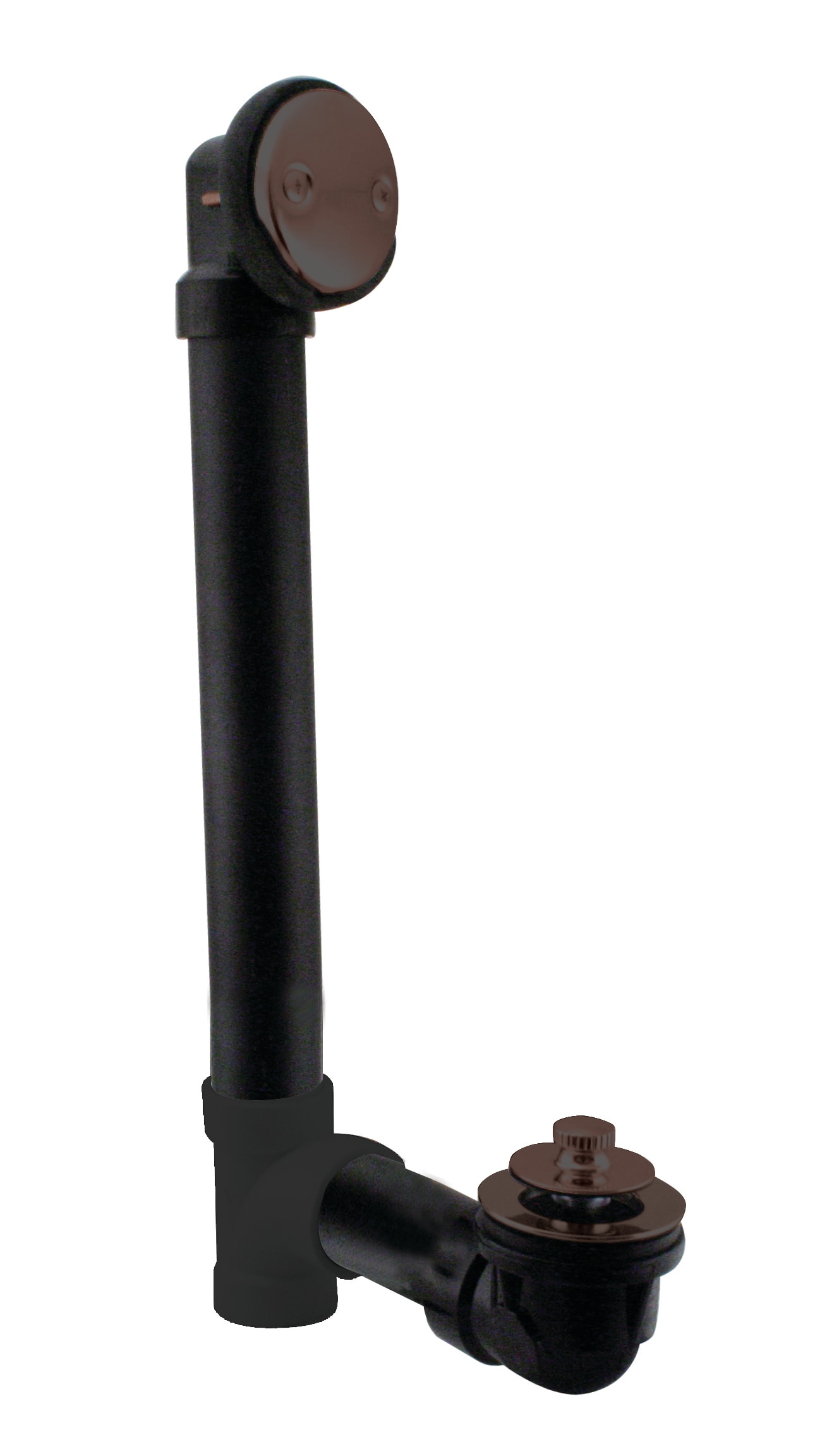 WESTBRASS D4971-12 Bath Waste and Overflow Pull and Plug Sch. 40 Abs W/two-hole Faceplate In Oil Rubbed Bronze